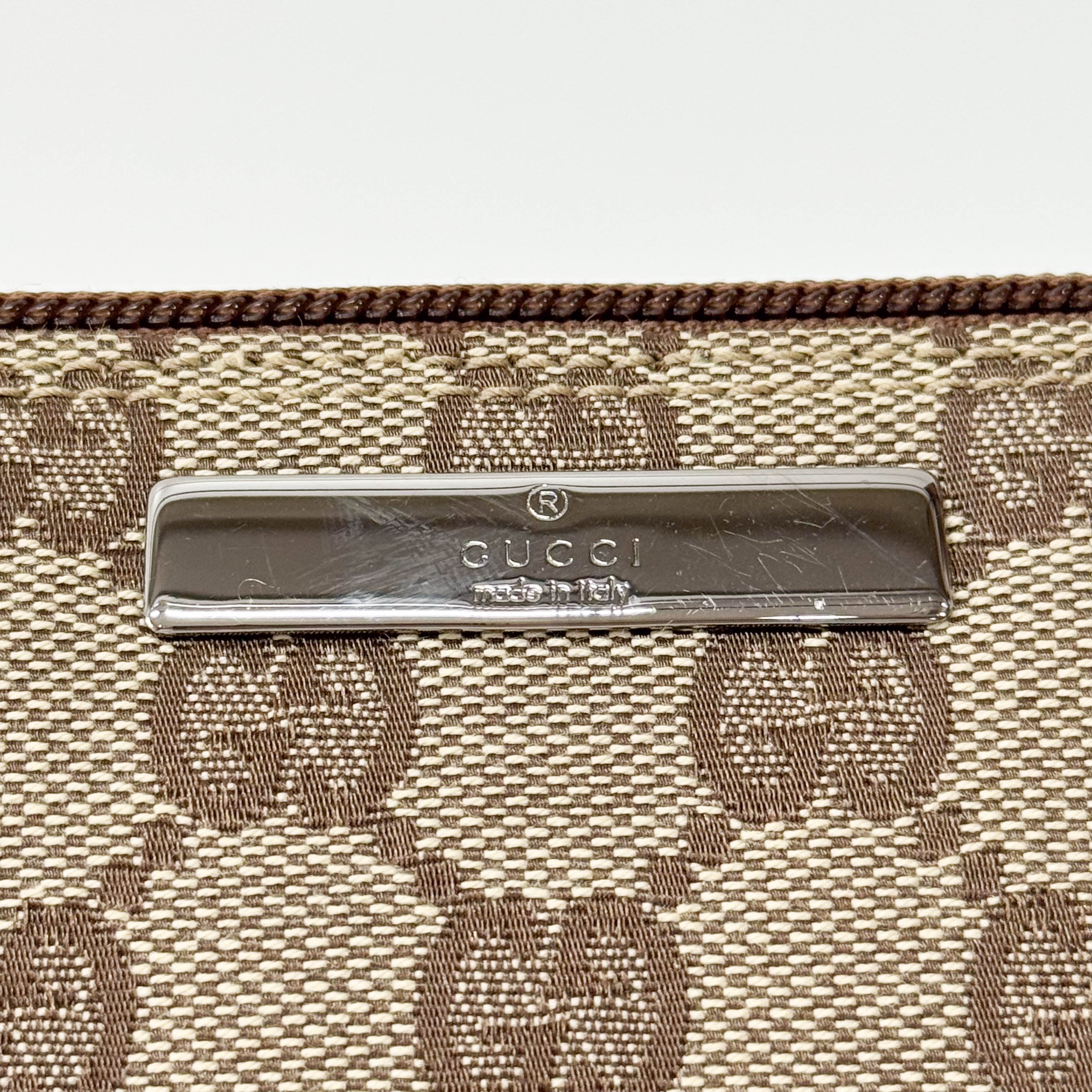 Boat GG Canvas Brown Pouch Shoulder Bag