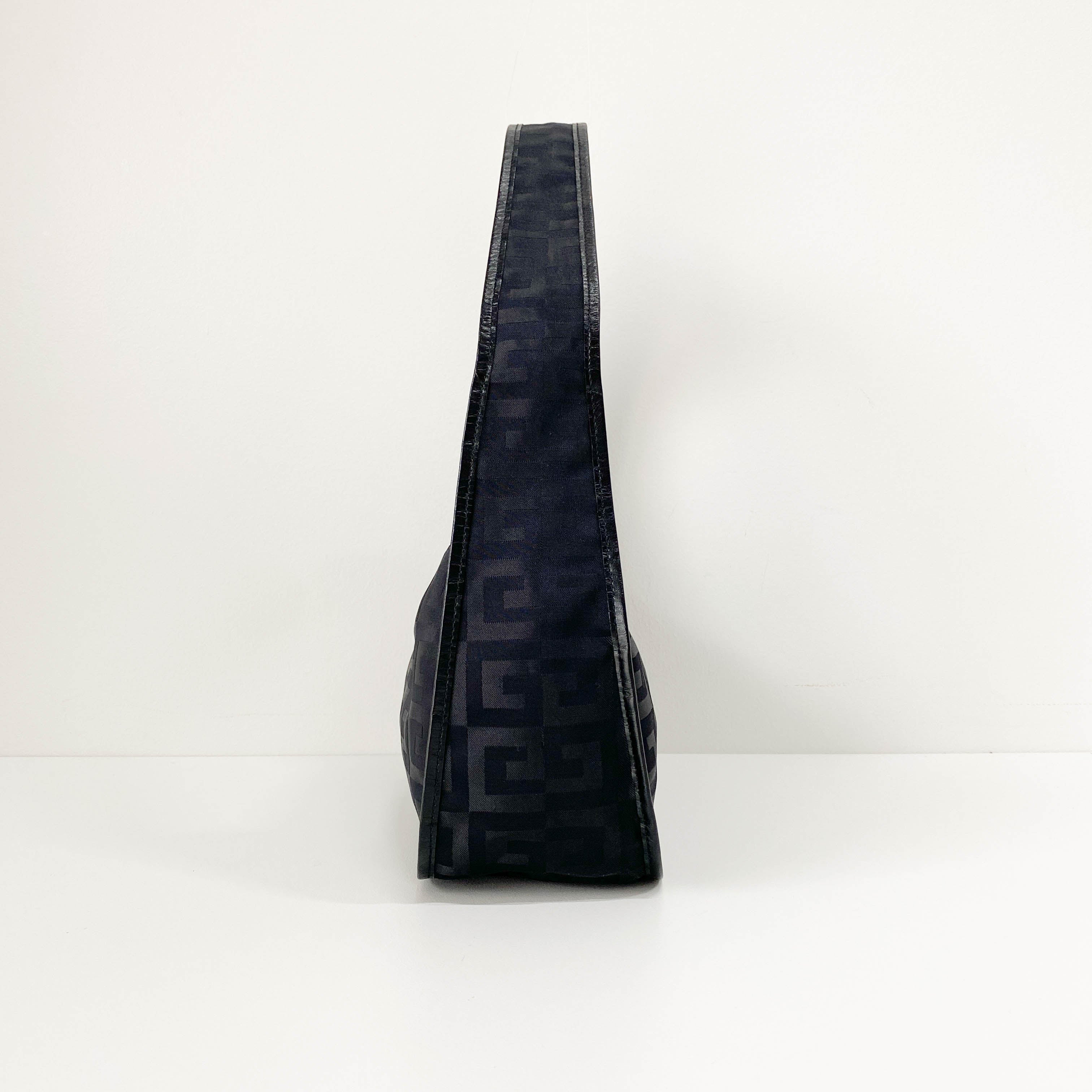 4G Black Nylon Shoulder Bag