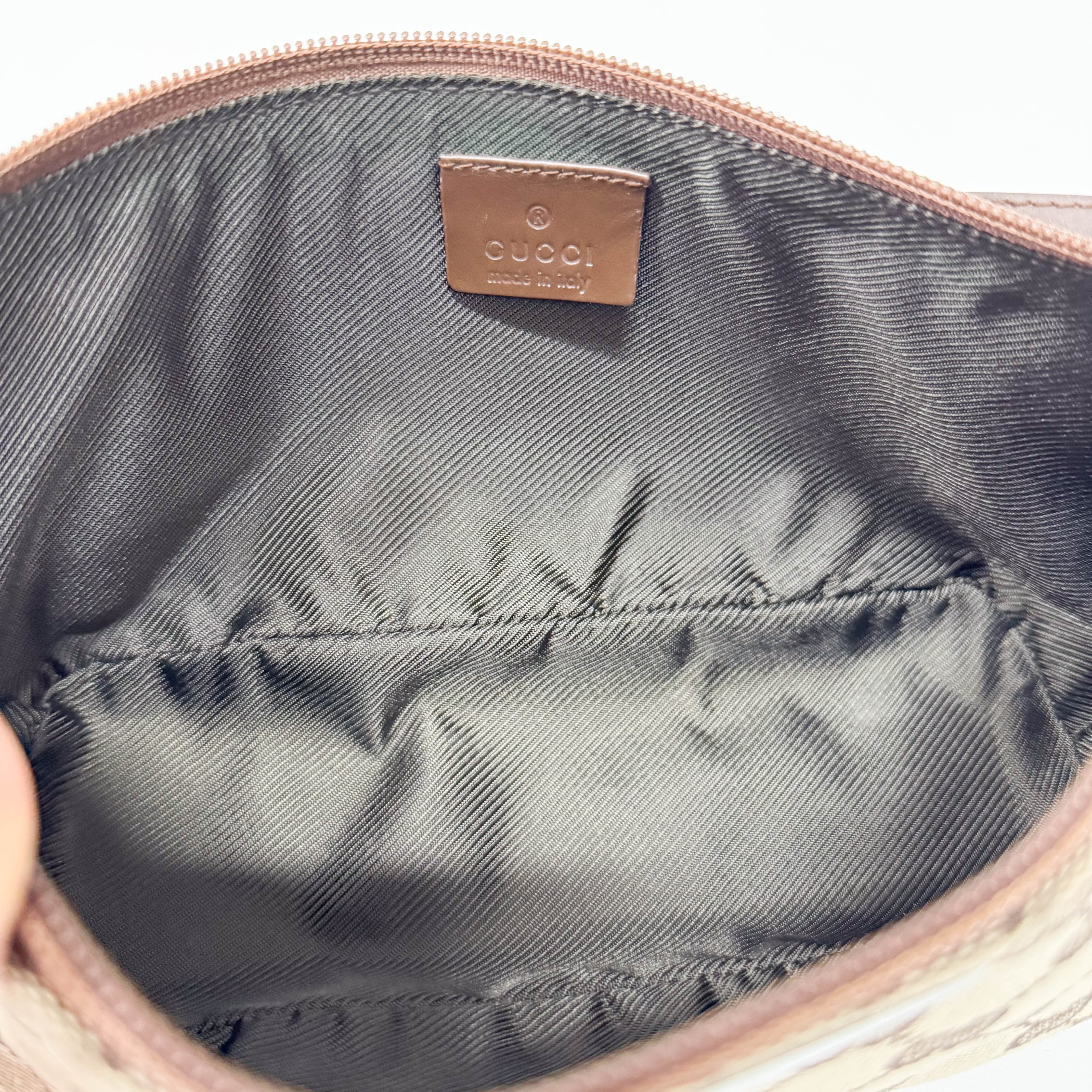 Boat GG Canvas Brown Pouch Shoulder Bag