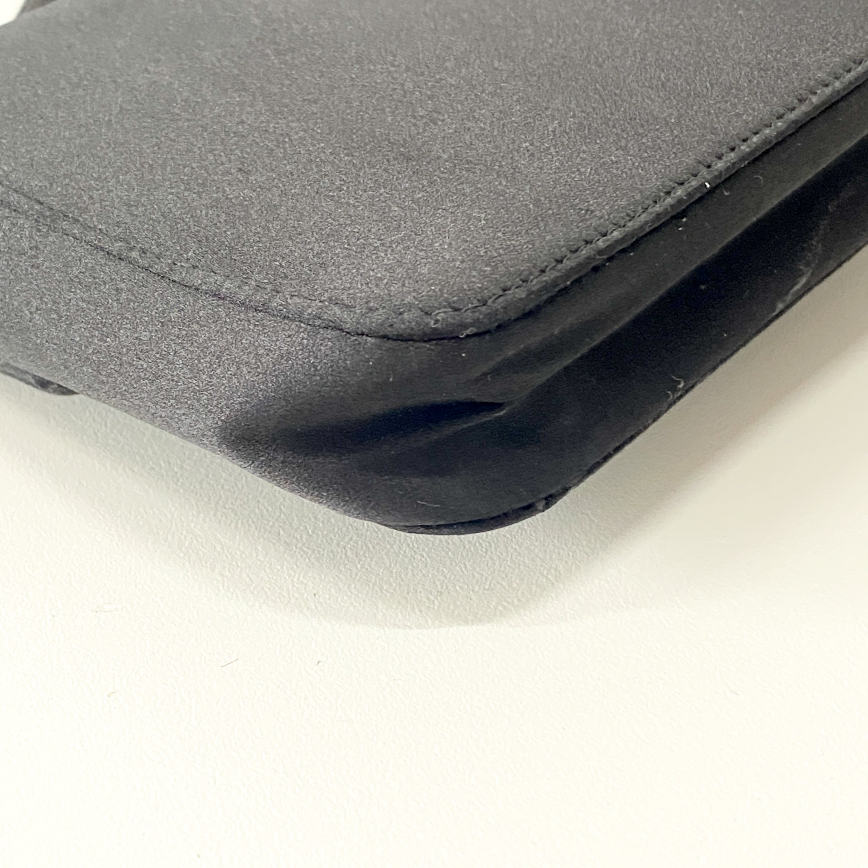 Black Bijoux in Satin Mini Bag