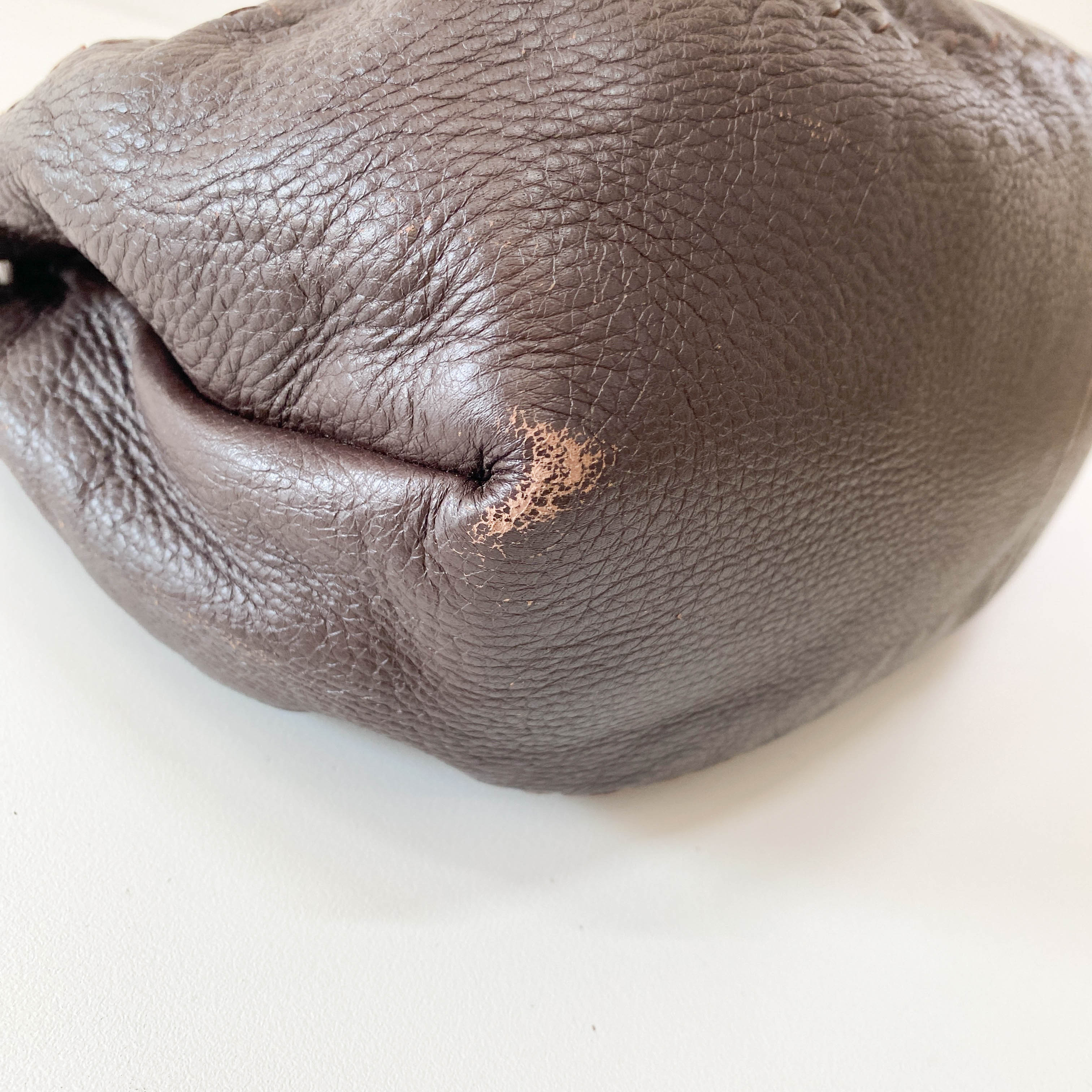 Vintage Brown Leather Shoulder Bag