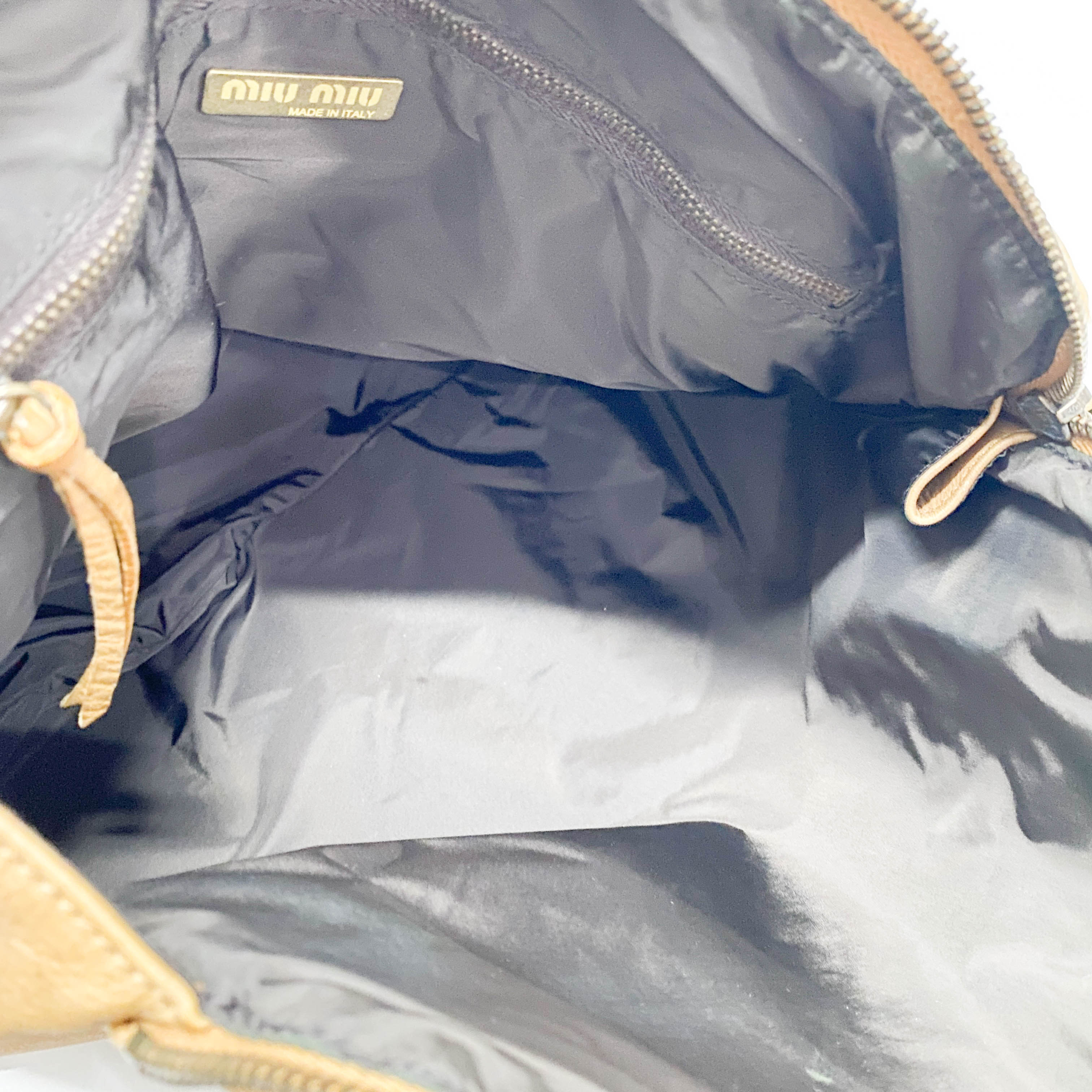 Miu Miu Brown Leather Shoulder Bag