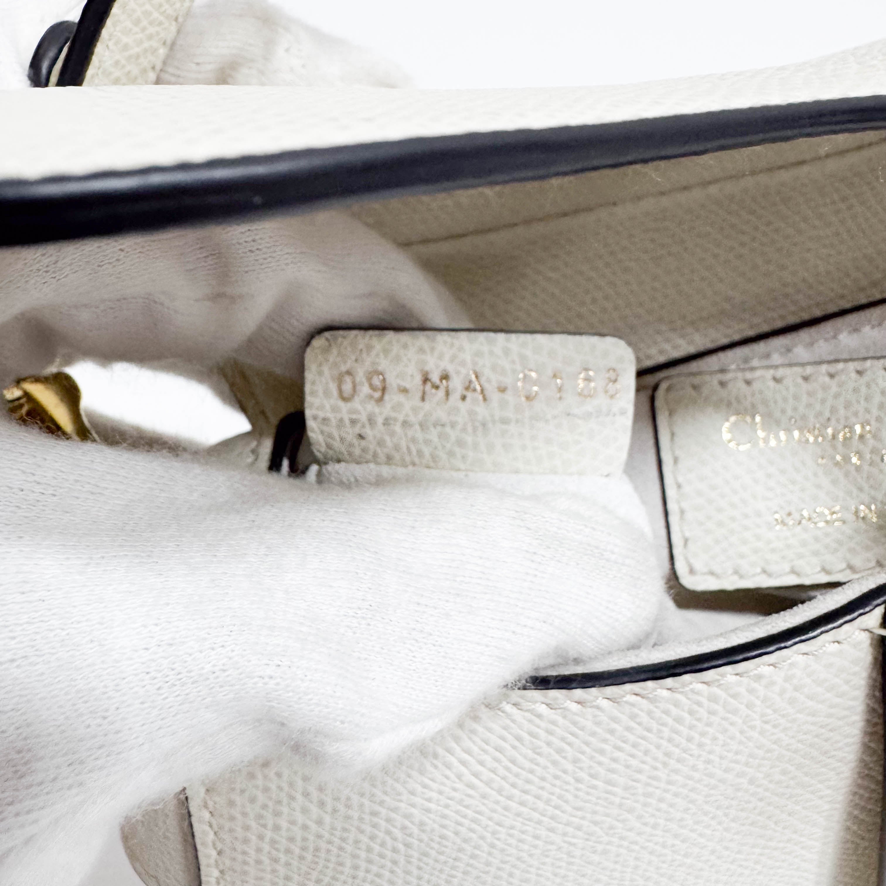 Saddle White Leather Shoulder Bag