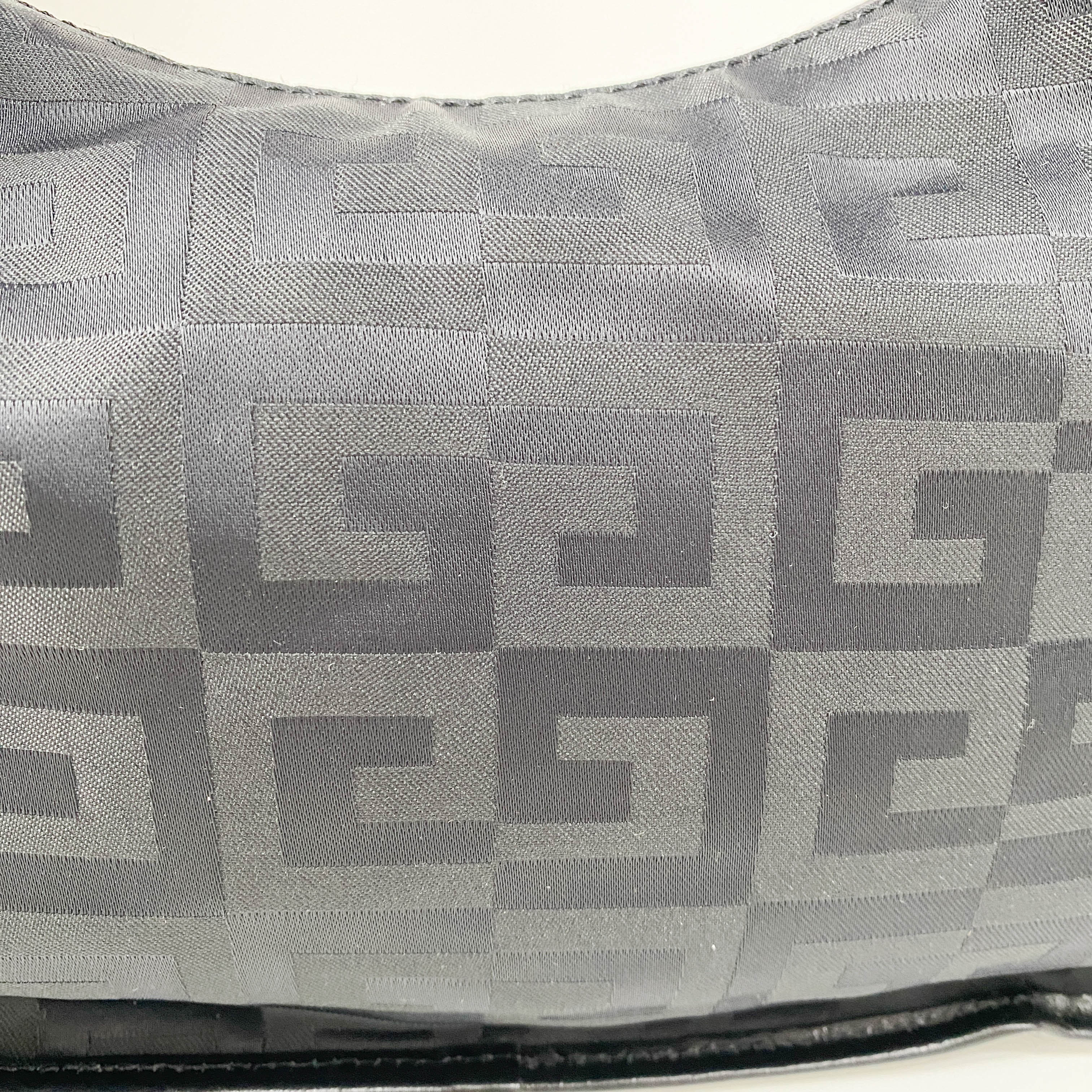 4G Black Nylon Shoulder Bag