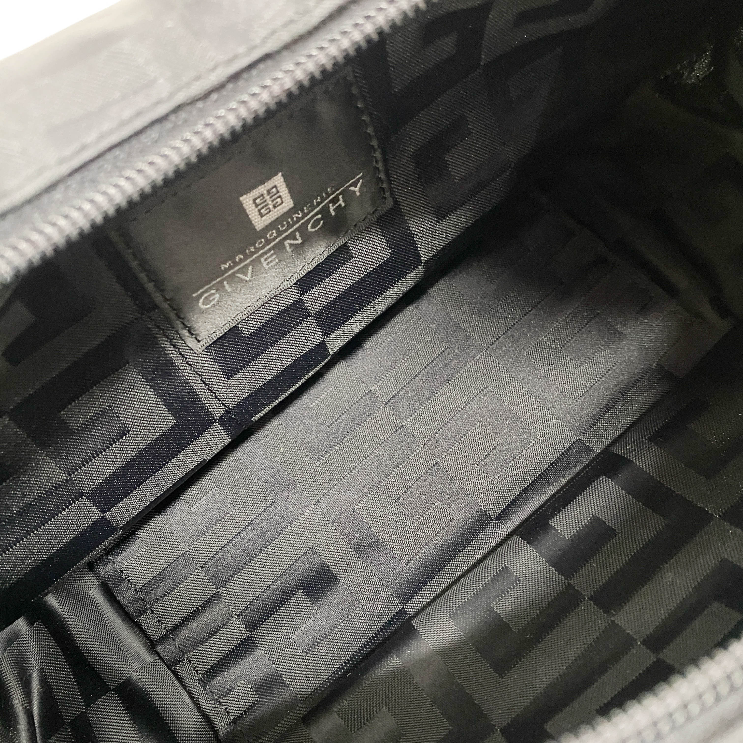 4G Black Nylon Shoulder Bag