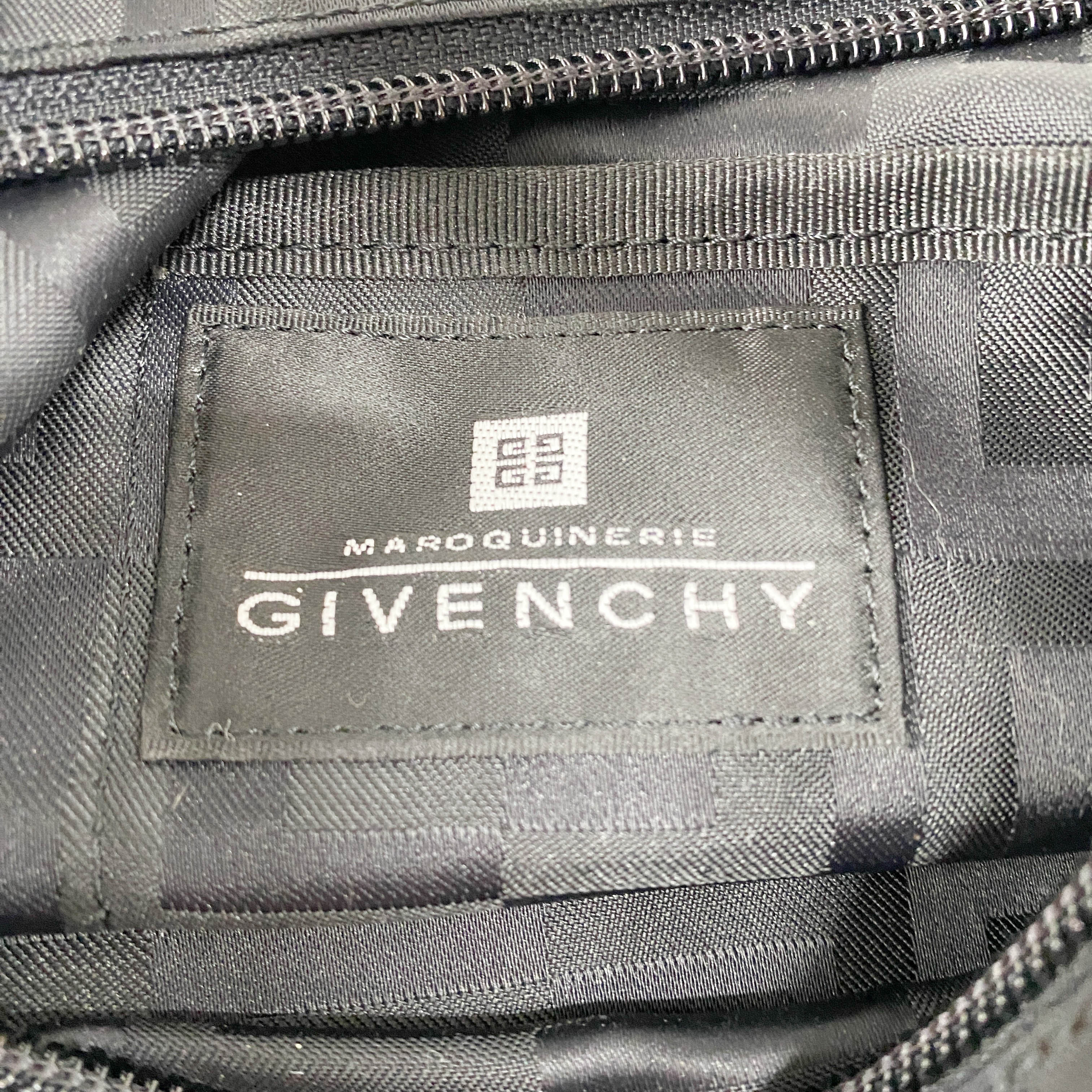 4G Black Nylon Shoulder Bag