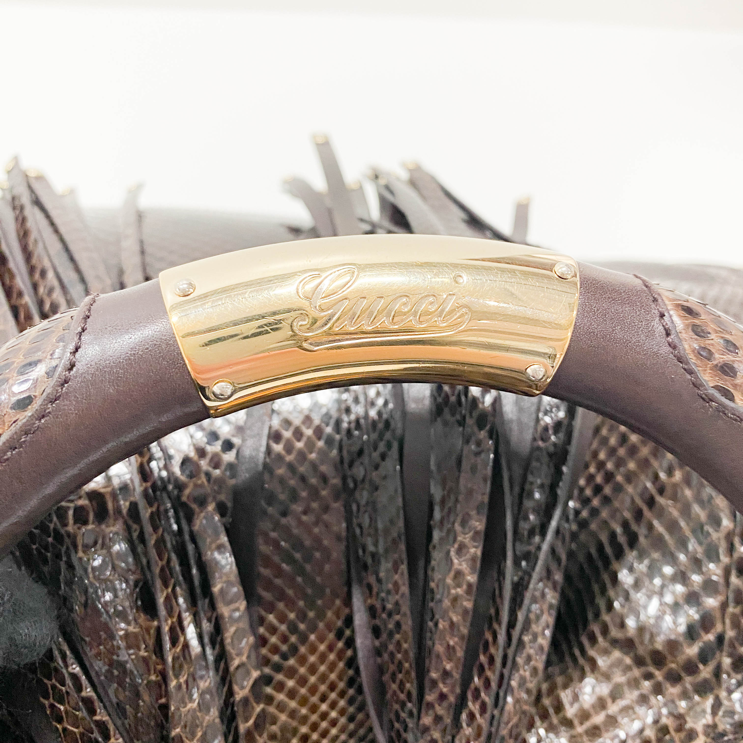 Bamboo Brown Shoulder Bag