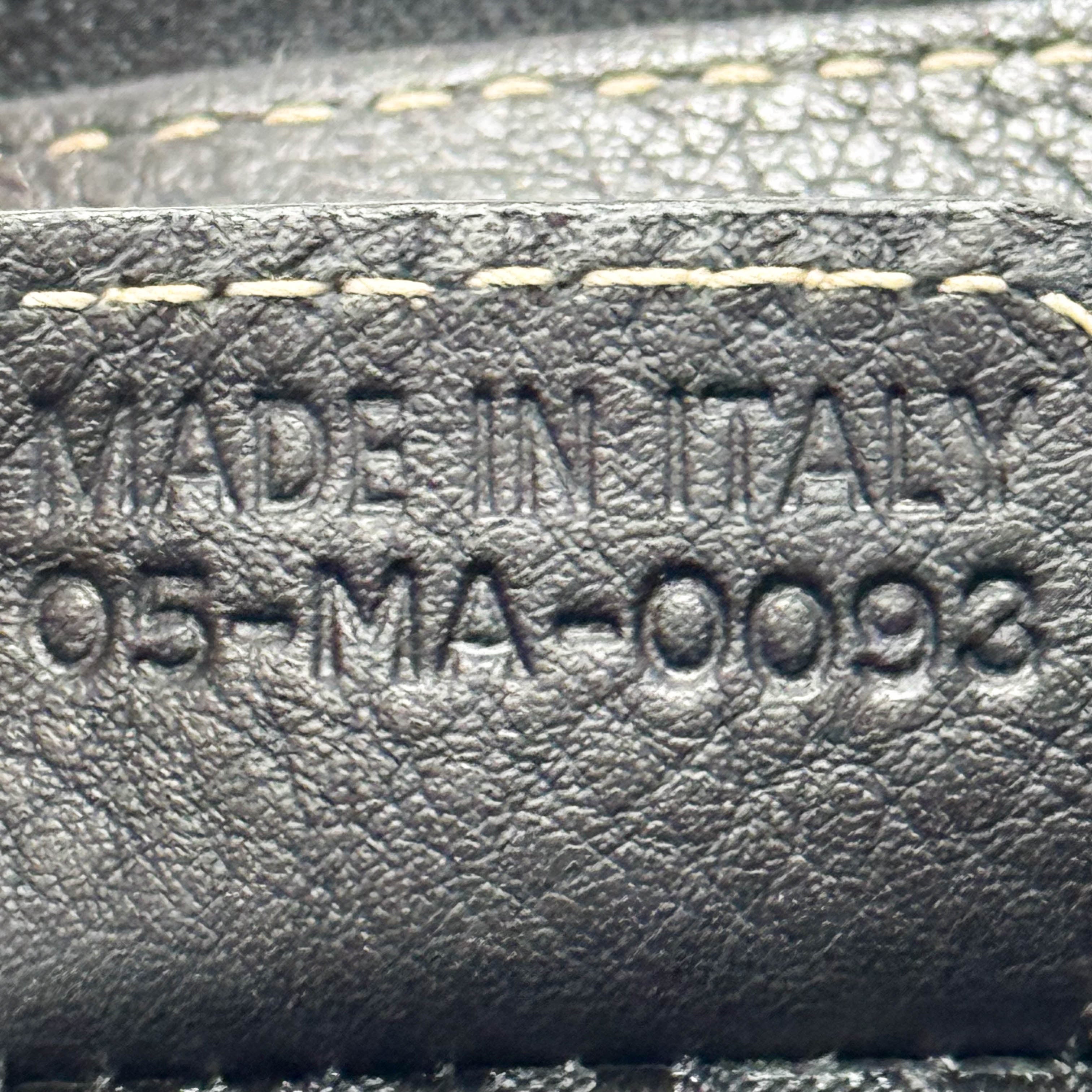 Archive Black Leather Charms Shoulder Bag