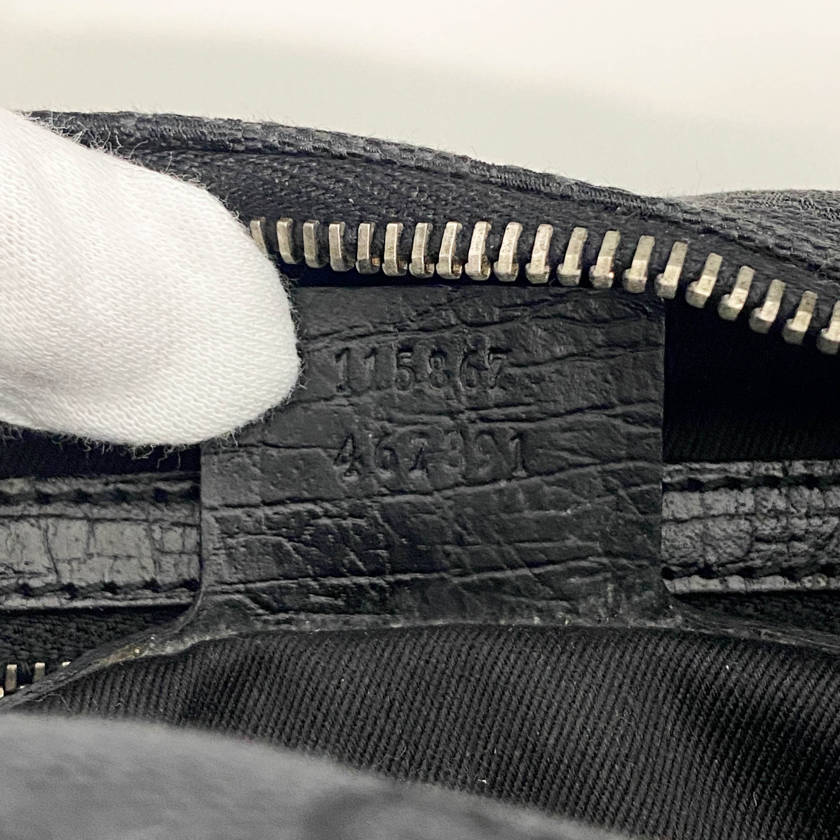 GG Canvas Hobo Black Horsebit Shoulder Bag