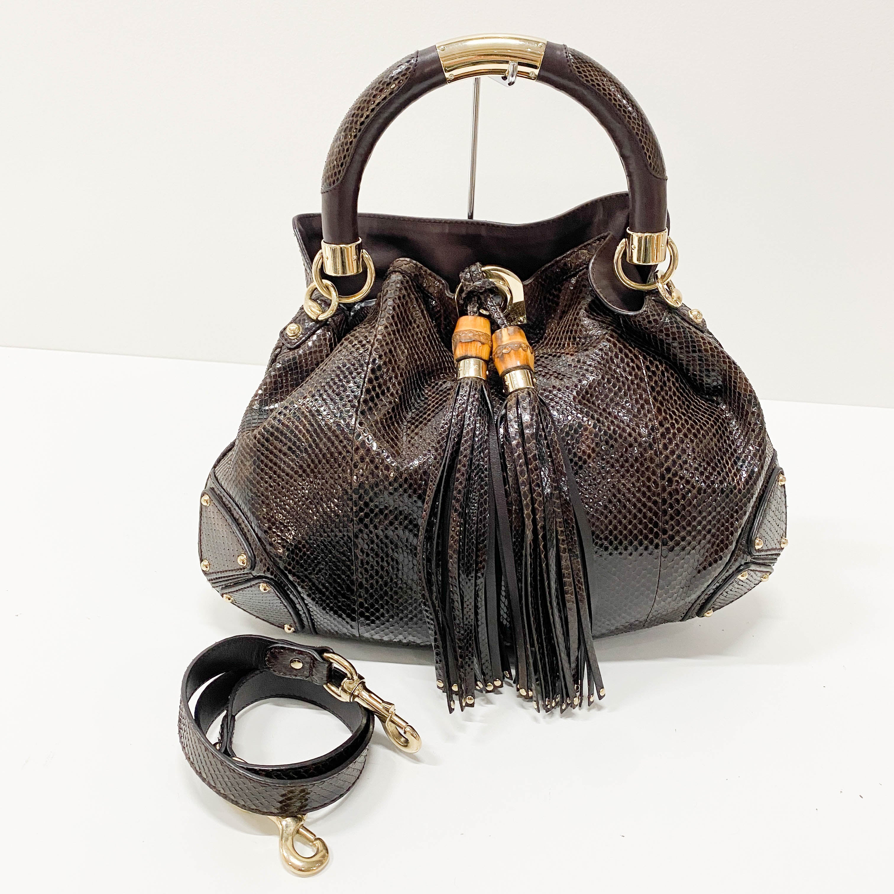 Bamboo Brown Shoulder Bag