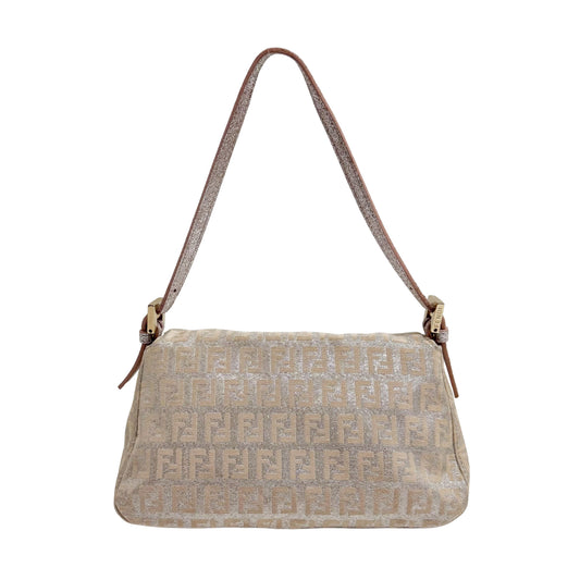 Zucchino Mini Mamma Baguette Pink Canvas Shoulder Bag