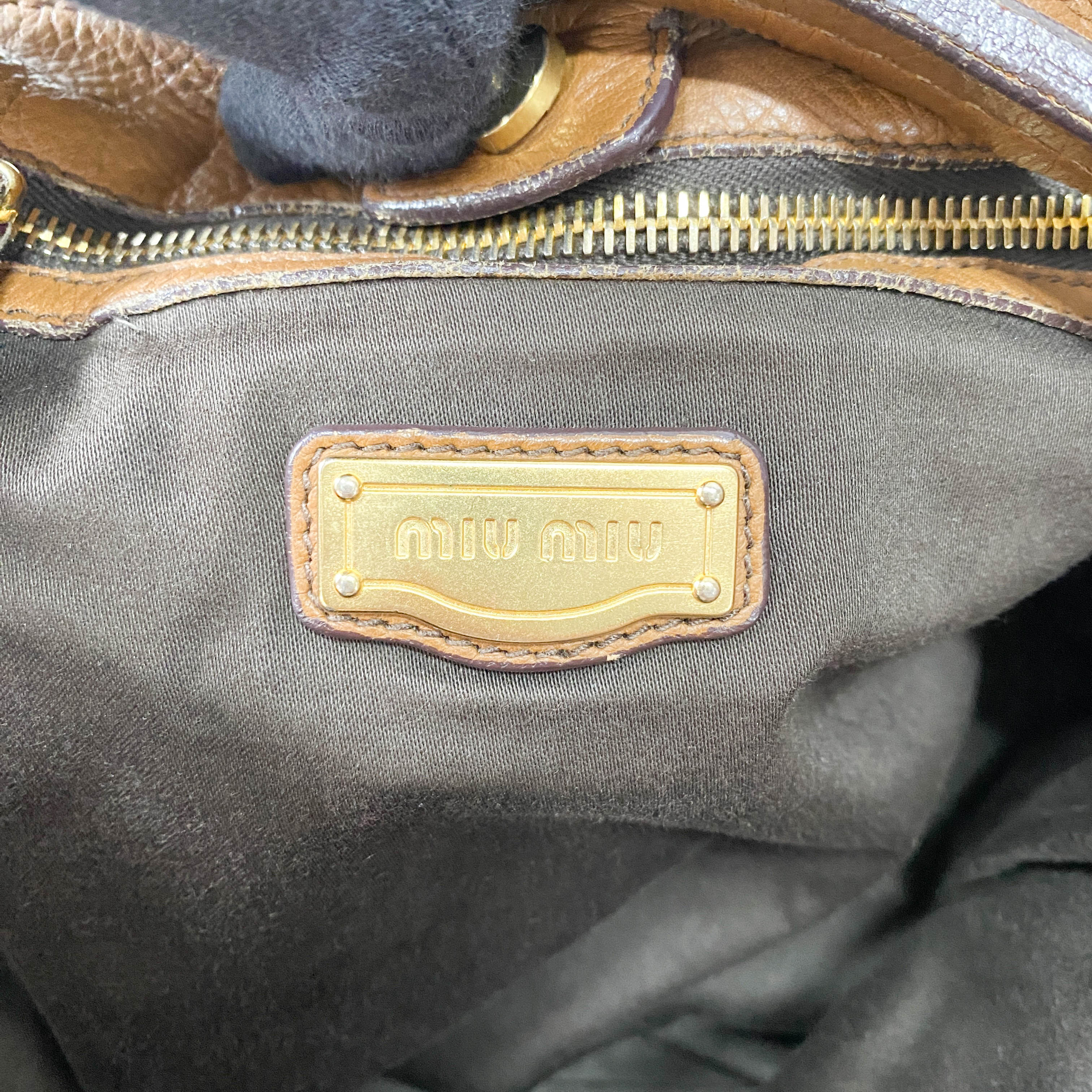 Vintage Brown Leather Shoulder Bag