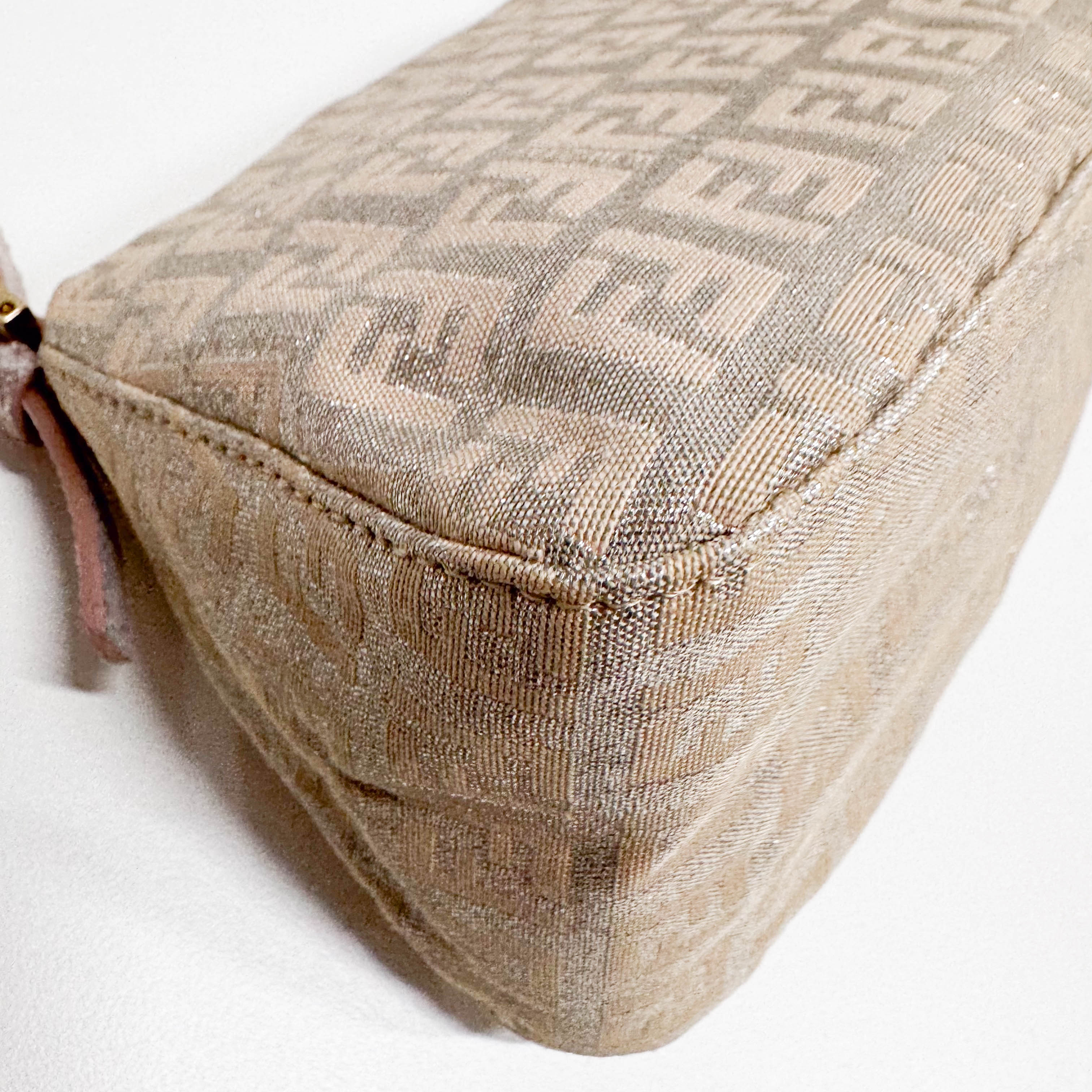 Zucchino Mini Mamma Baguette Pink Canvas Shoulder Bag