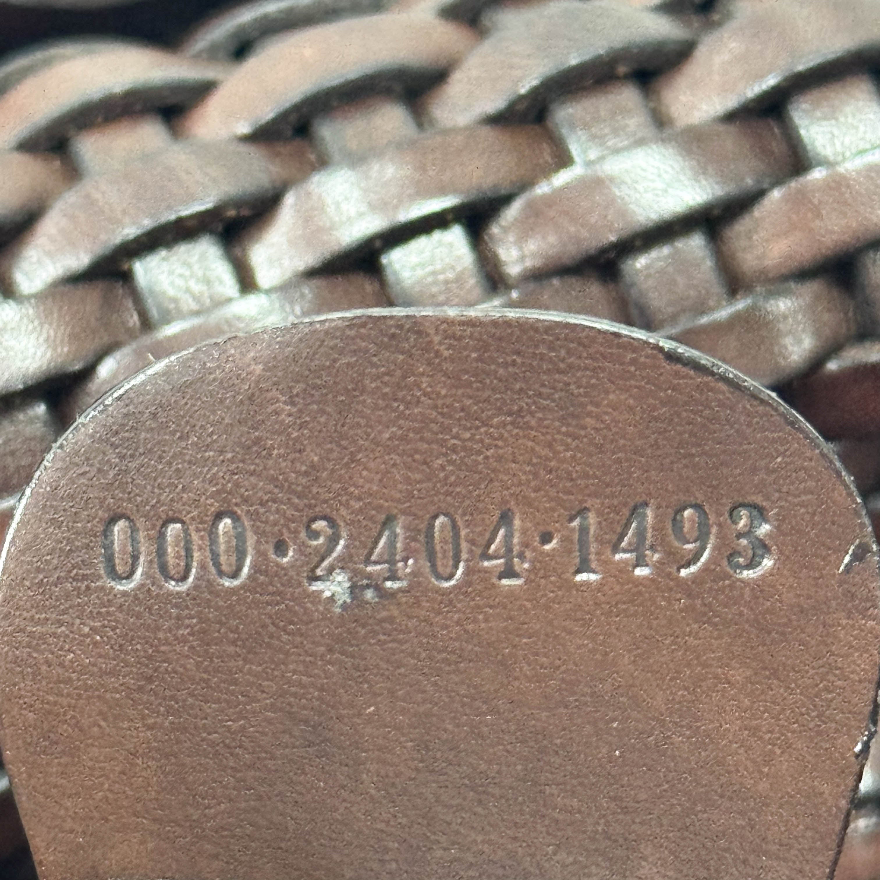 Bamboo Brown Leather Tote Bag