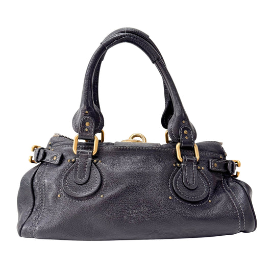 Paddington Black Leather Shoulder Bag