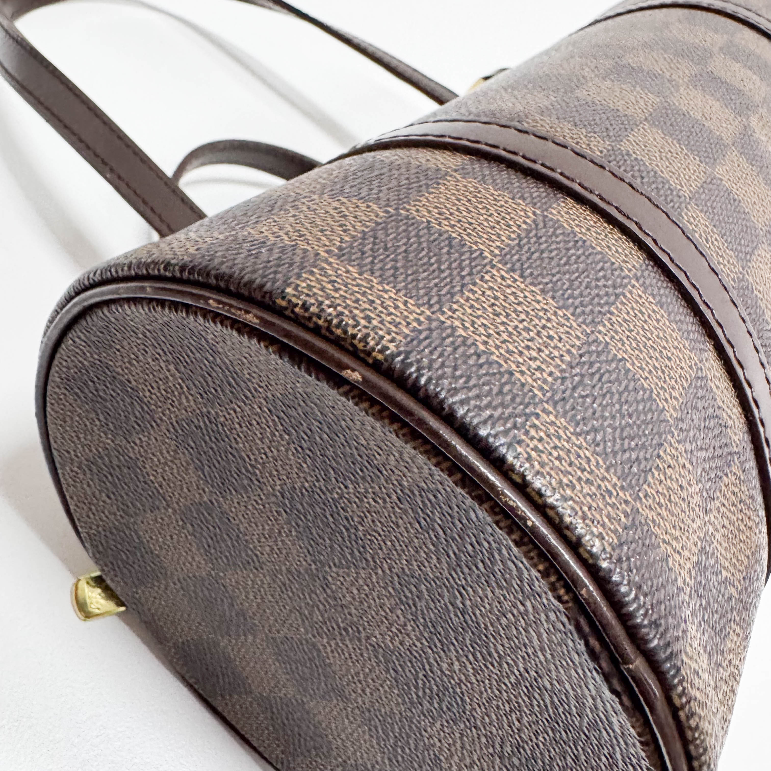 Papillon 30 Damier Brown Canvas Shoulder bag