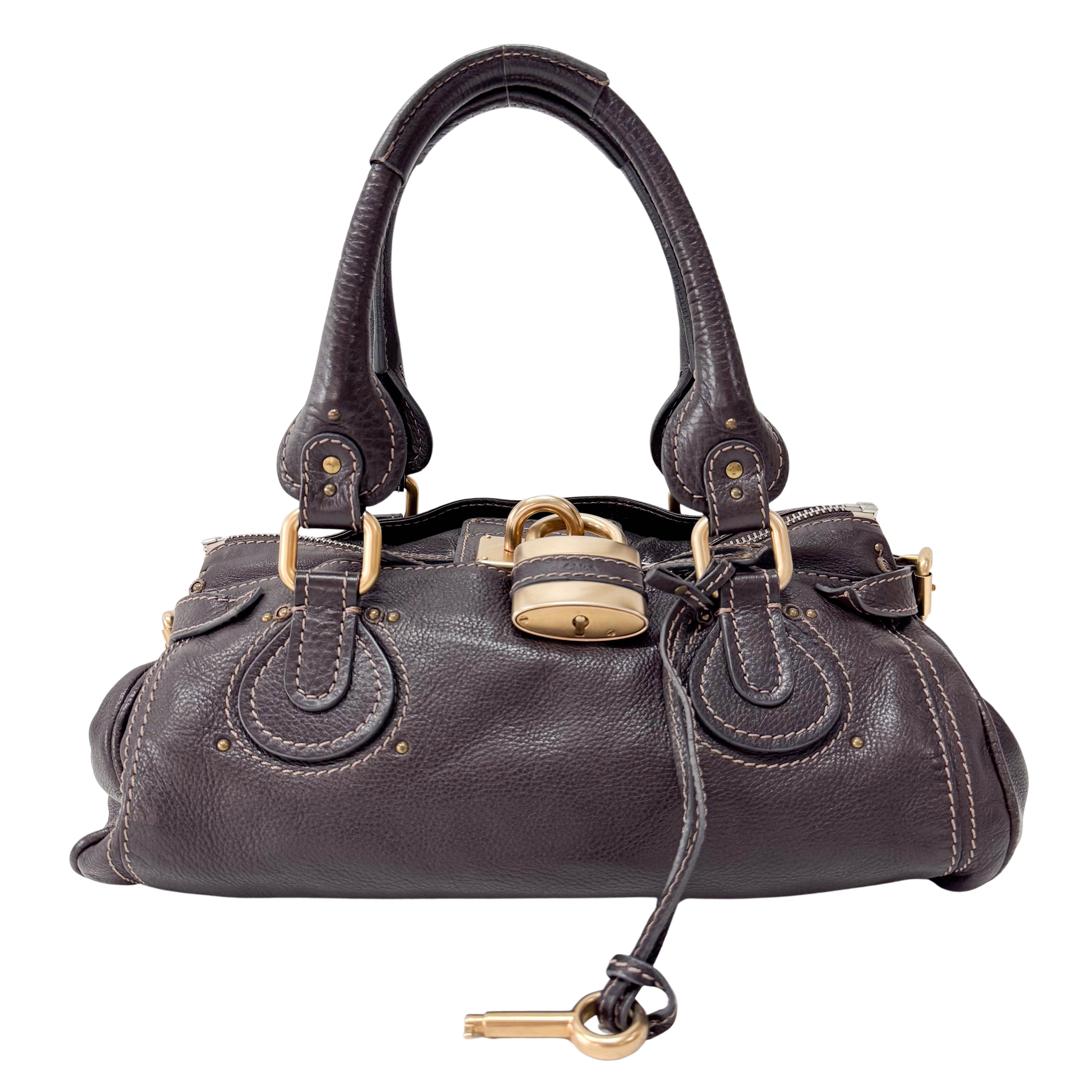Paddington Dark Brown Leather Shoulder Bag