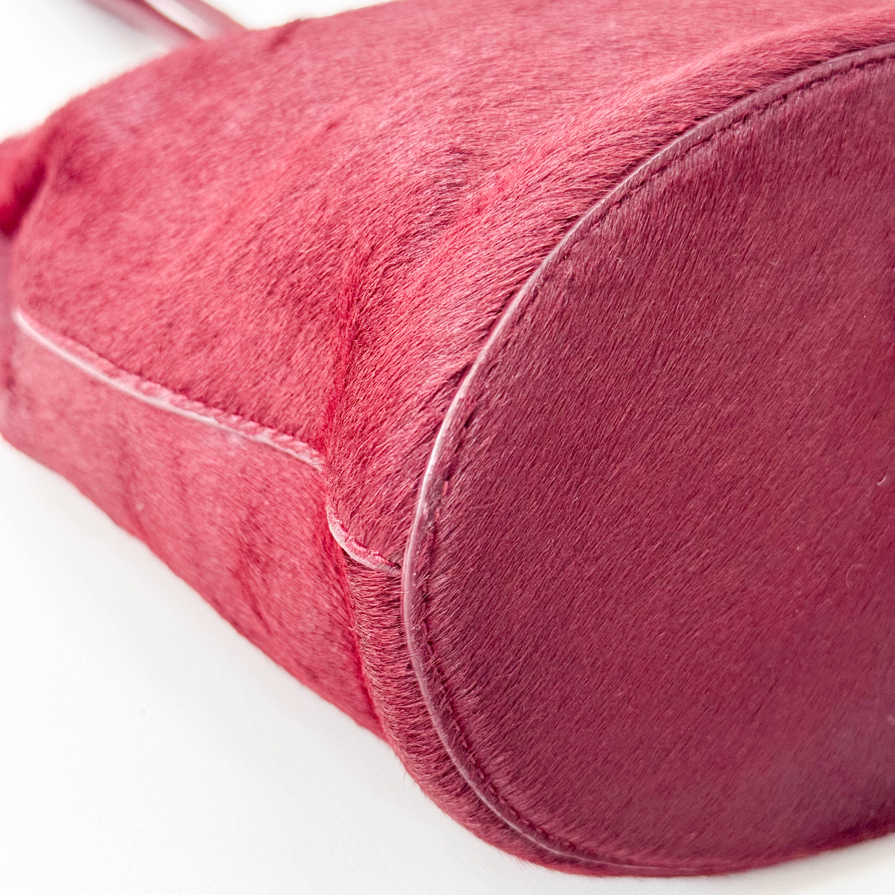 Drop Bucket Bag in Pony Hair with Metal Buckle Bag