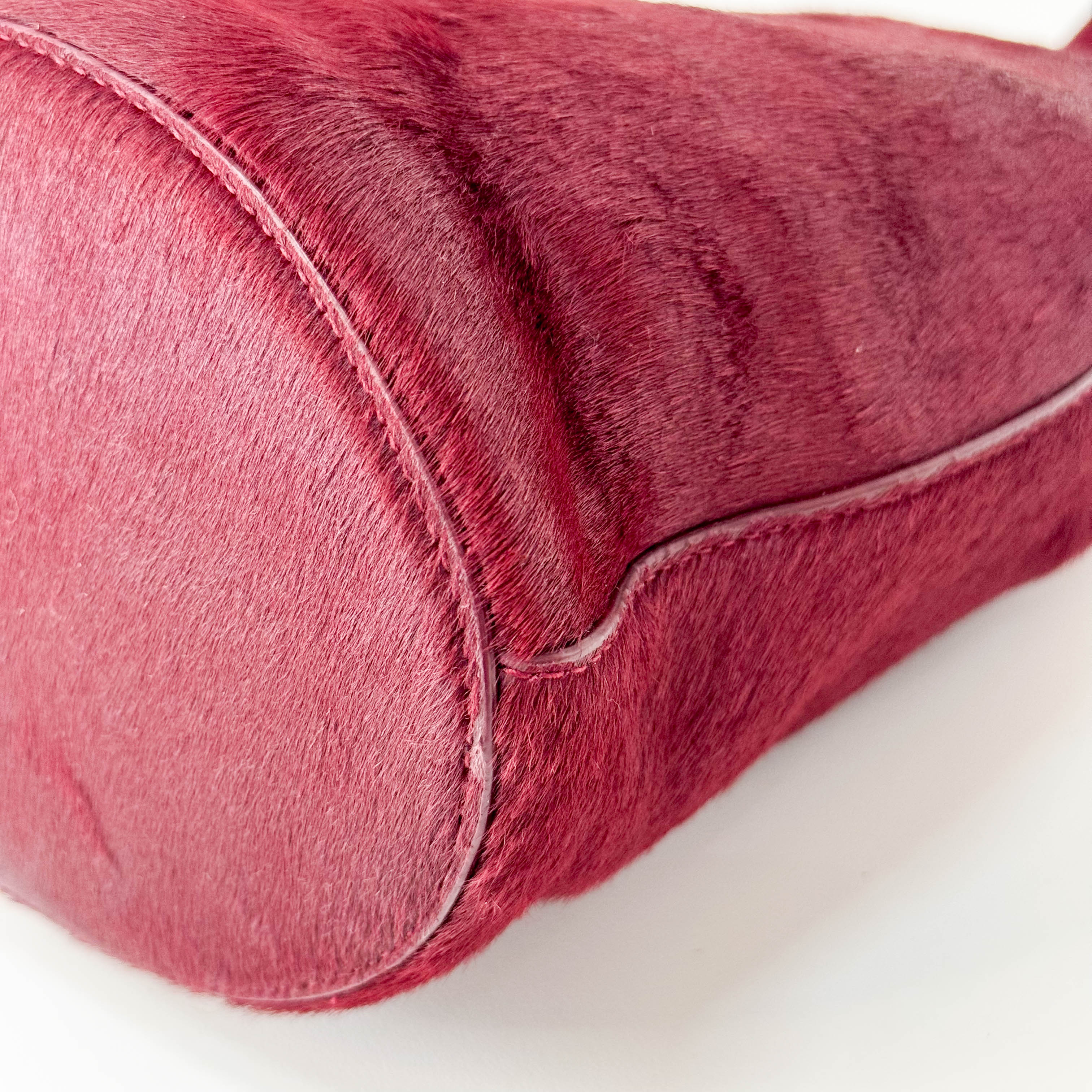 Drop Bucket Bag in Pony Hair with Metal Buckle Bag