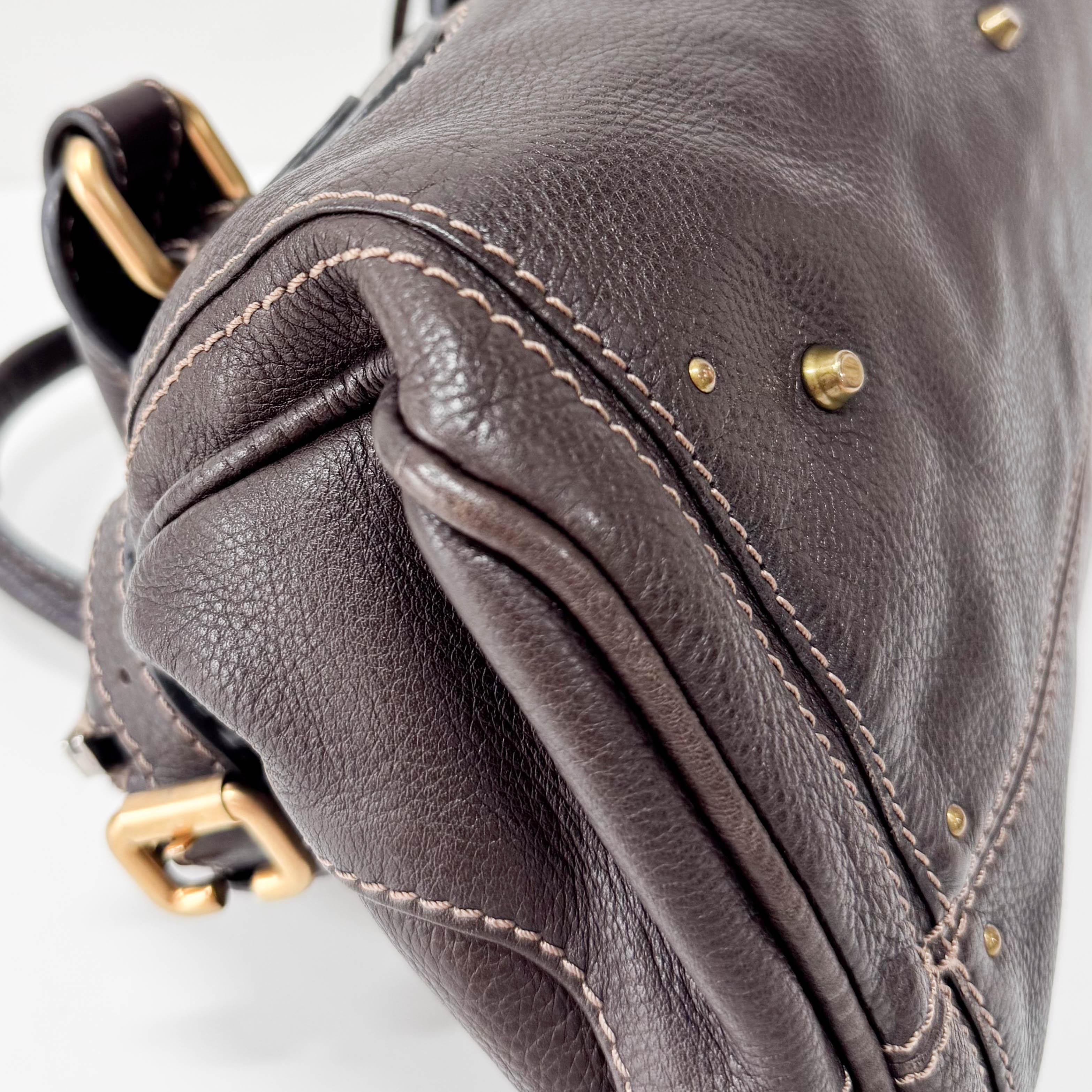 Paddington Dark Brown Leather Shoulder Bag