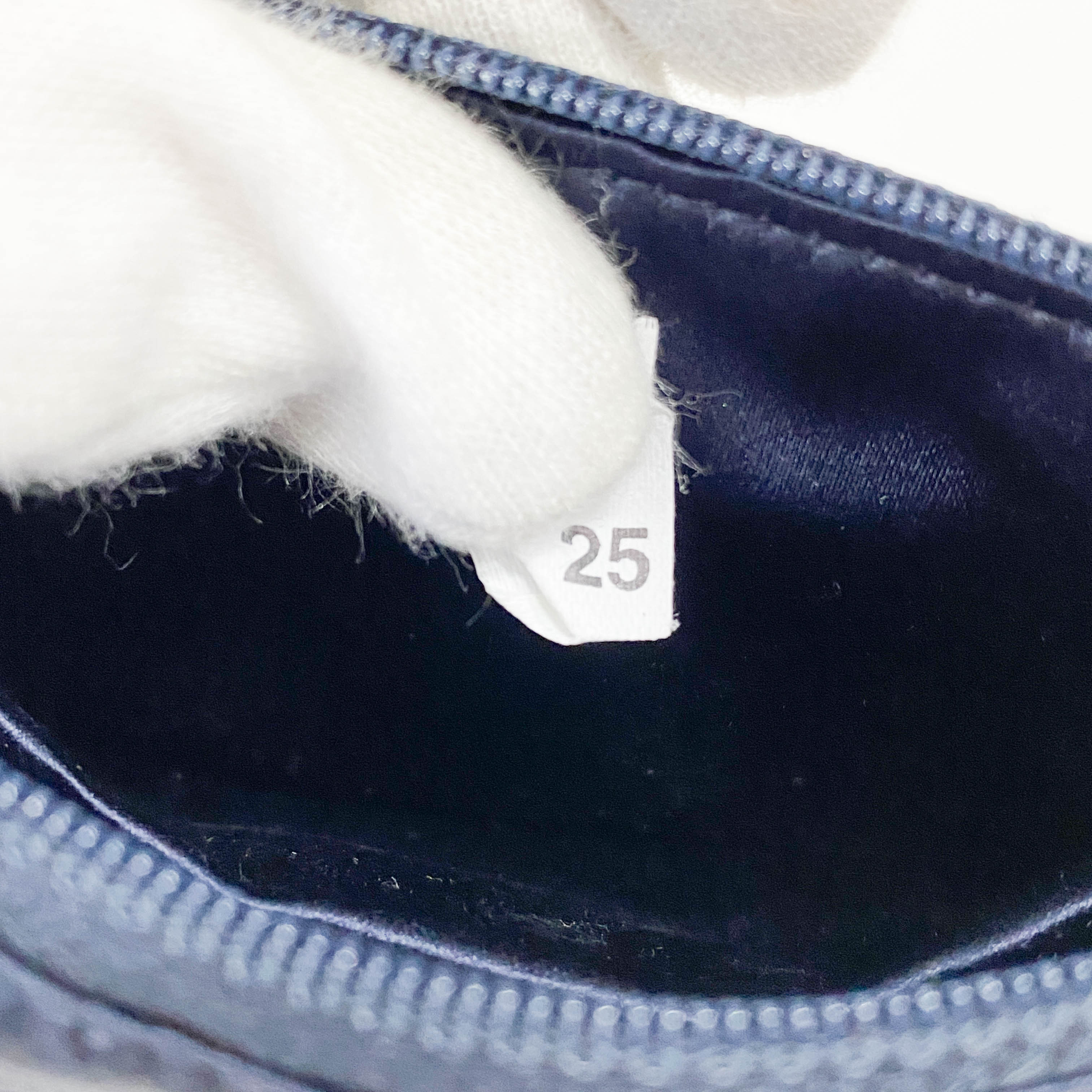 Mini Navy Satin Shoulder Accessory Bag