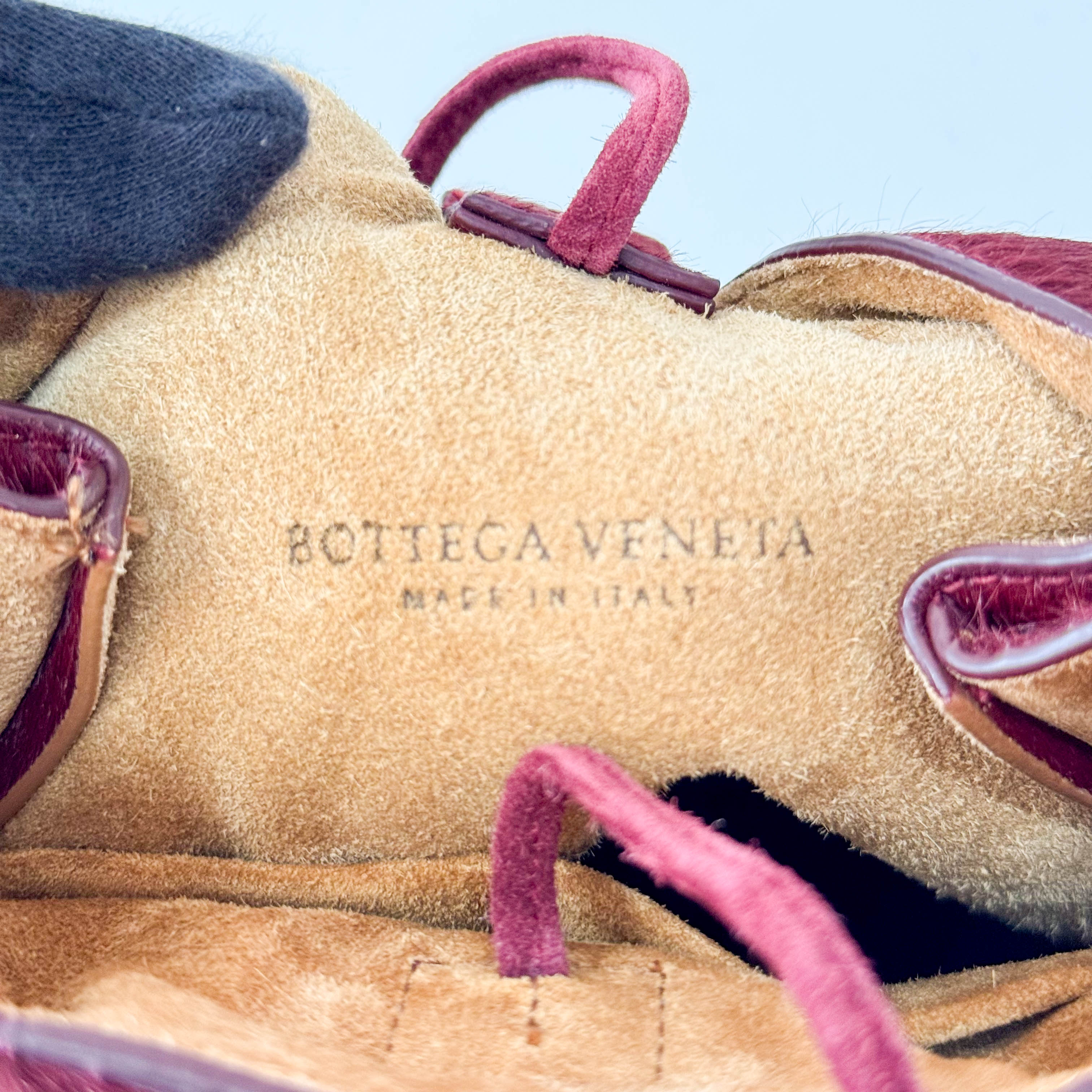 Drop Bucket Bag in Pony Hair with Metal Buckle Bag