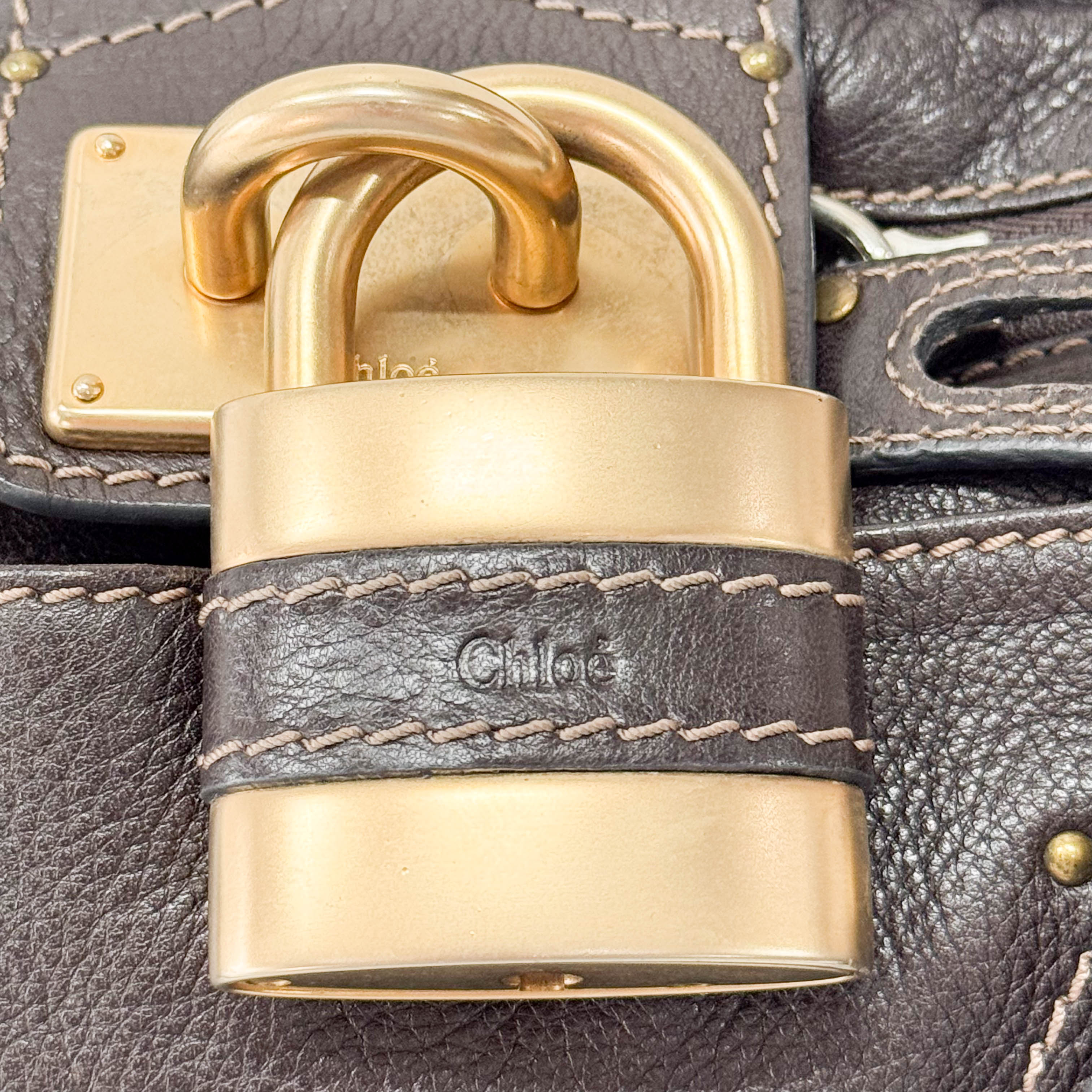 Paddington Dark Brown Leather Shoulder Bag