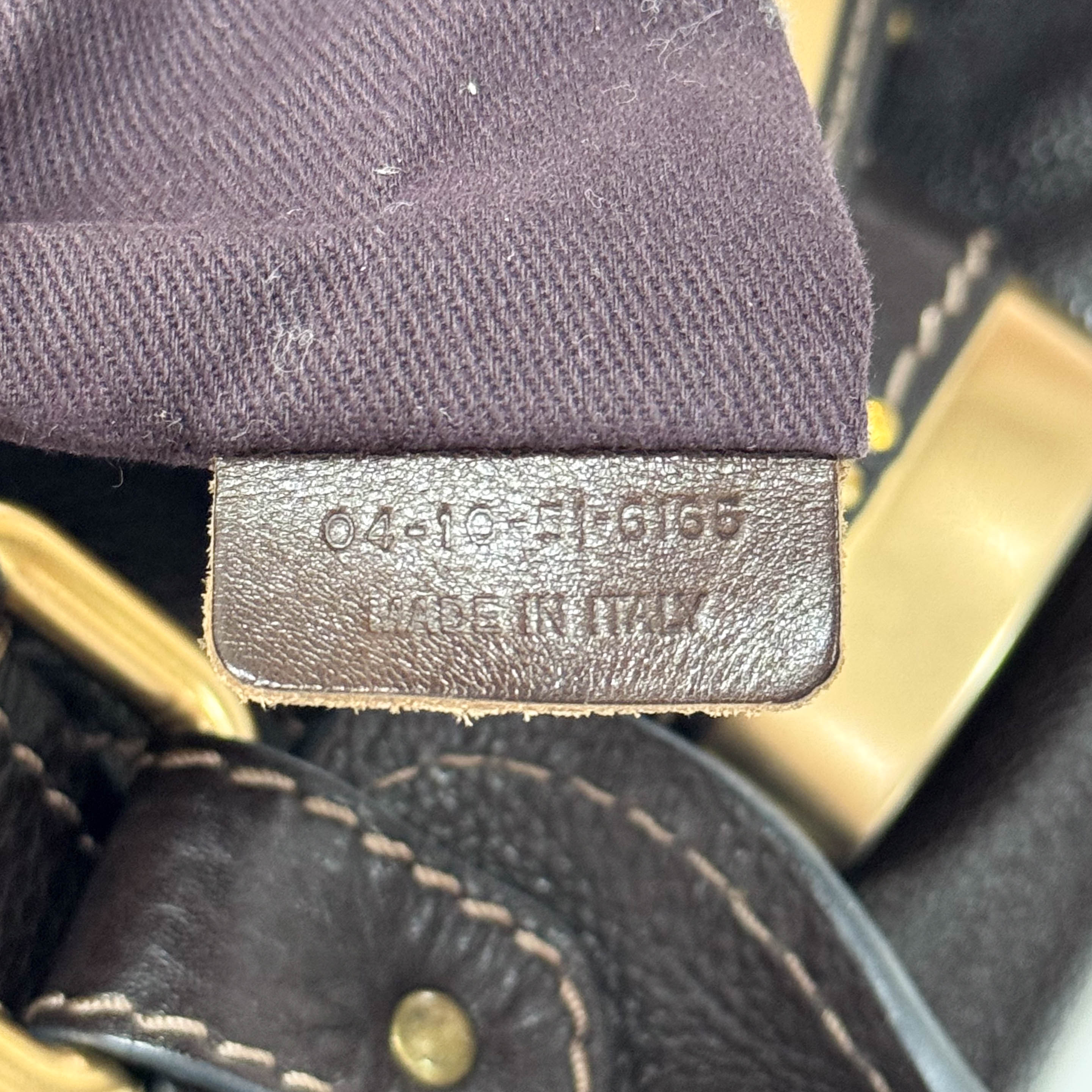 Paddington Dark Brown Leather Shoulder Bag