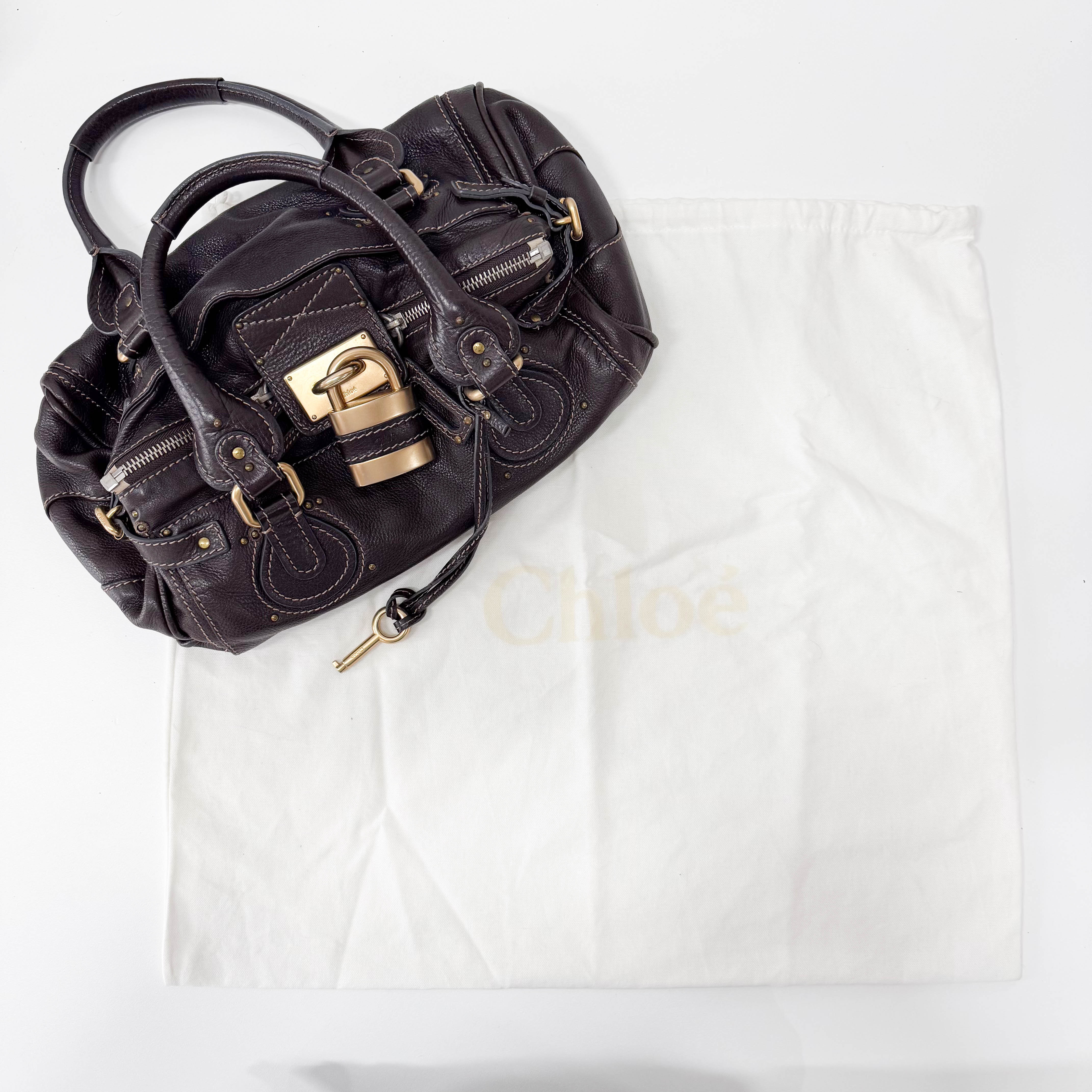 Paddington Dark Brown Leather Shoulder Bag