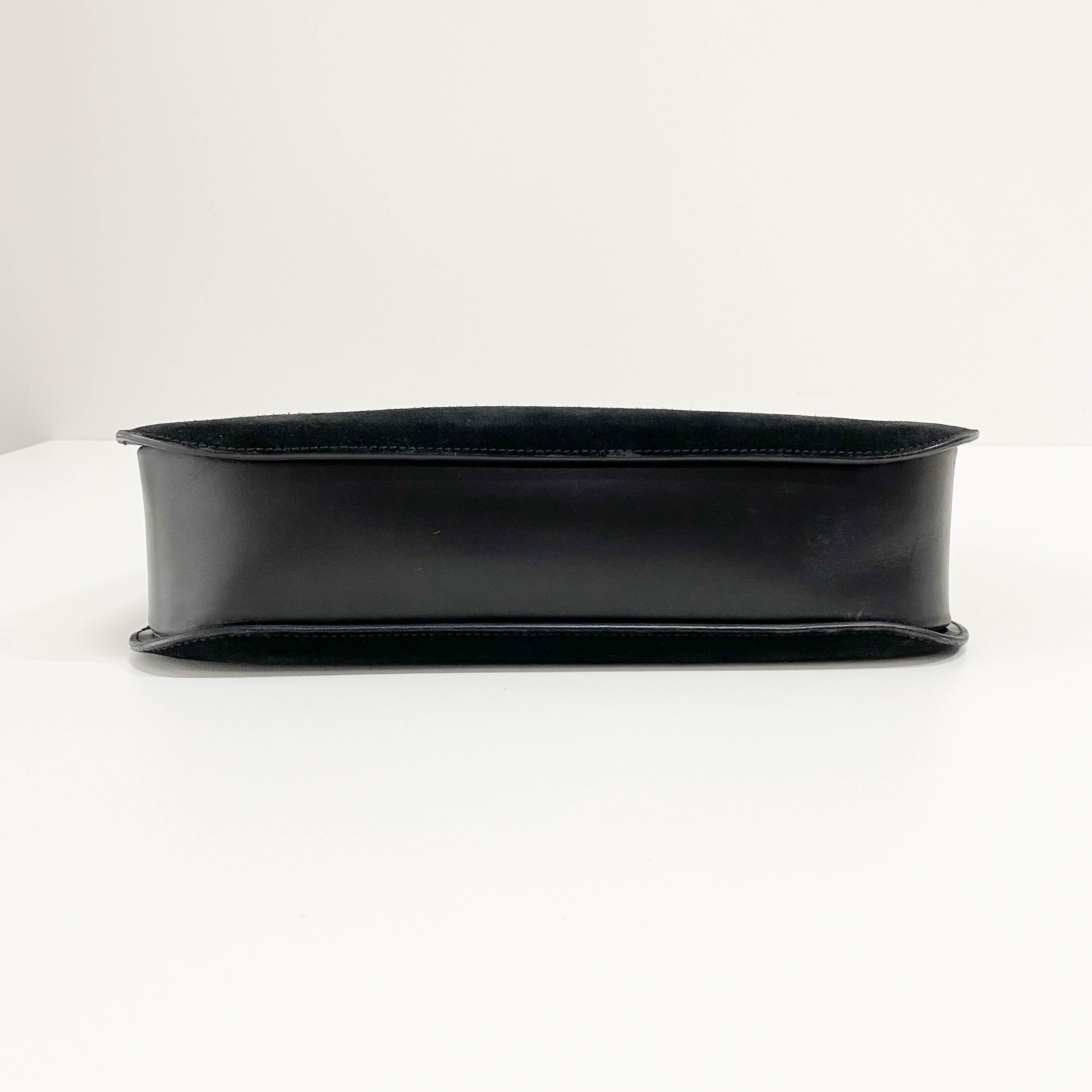 Black Suede Shoulder Bag