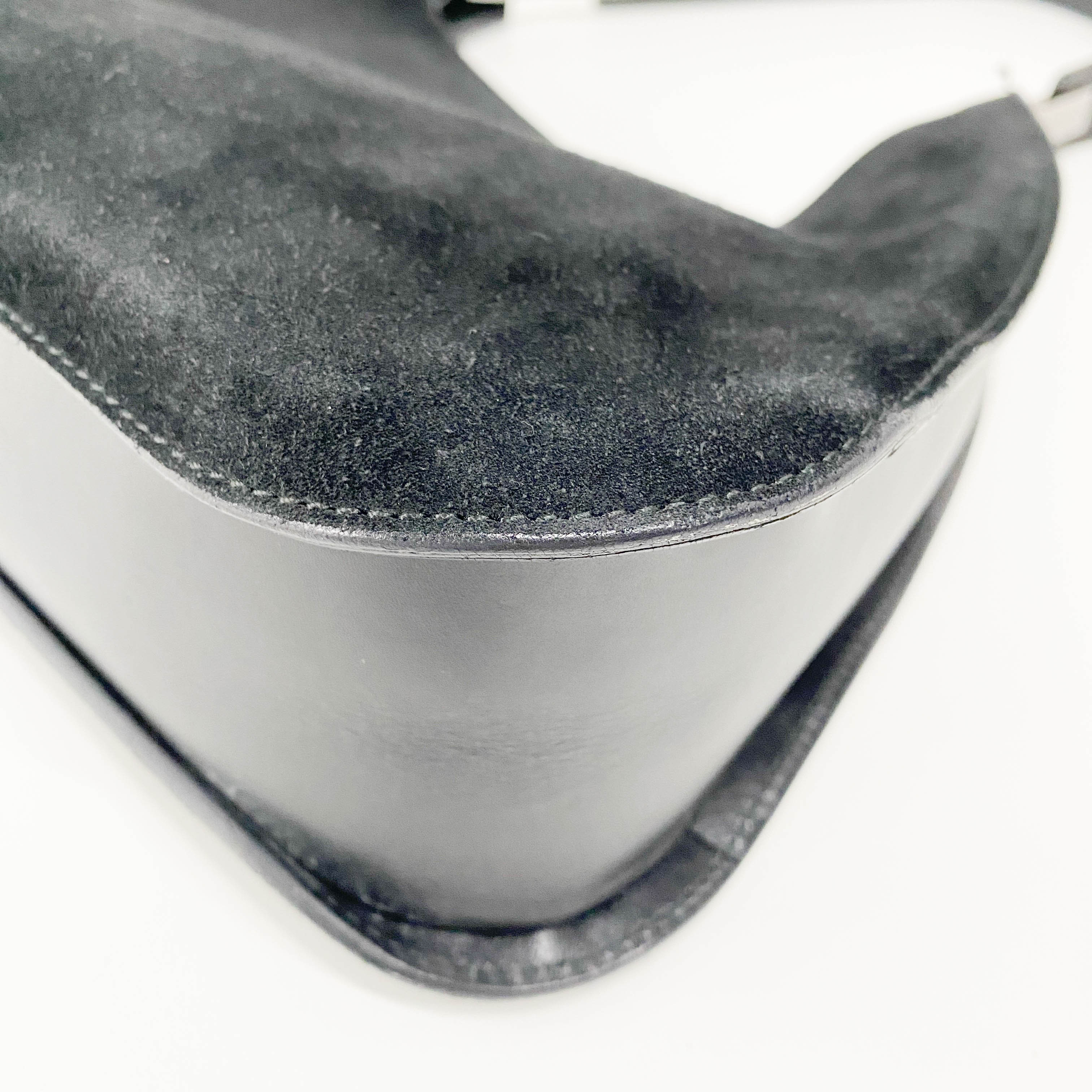 Black Suede Shoulder Bag