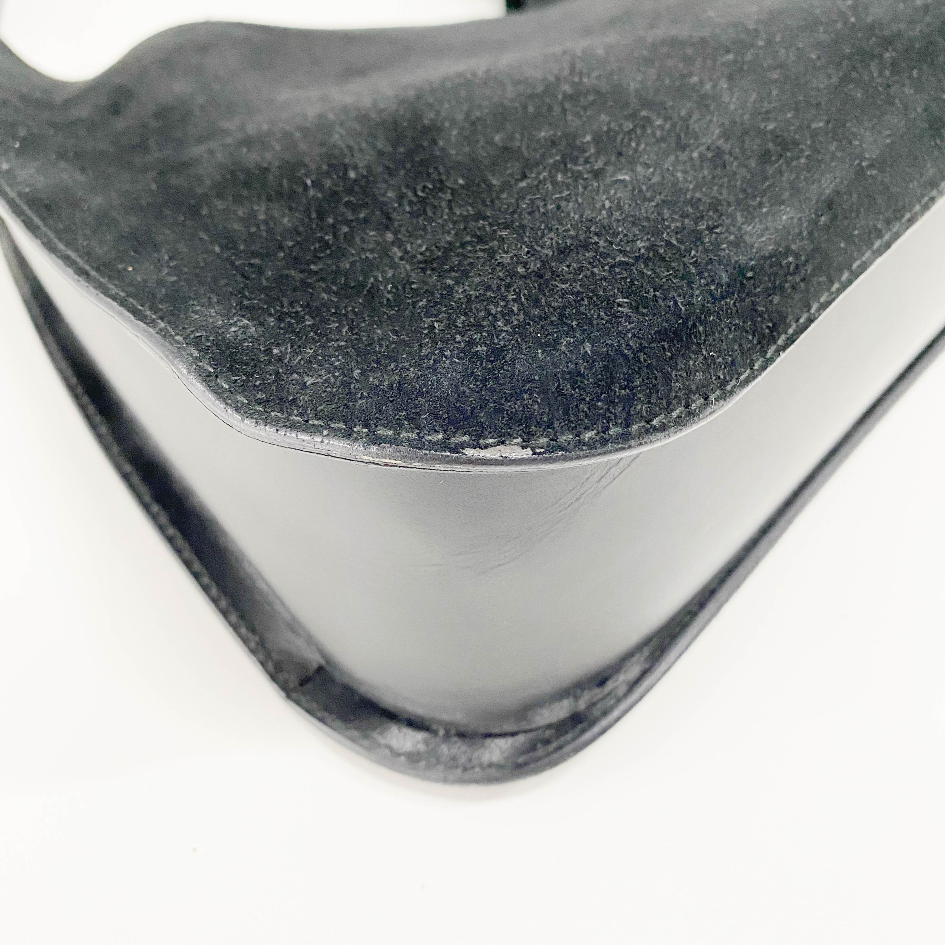 Black Suede Shoulder Bag