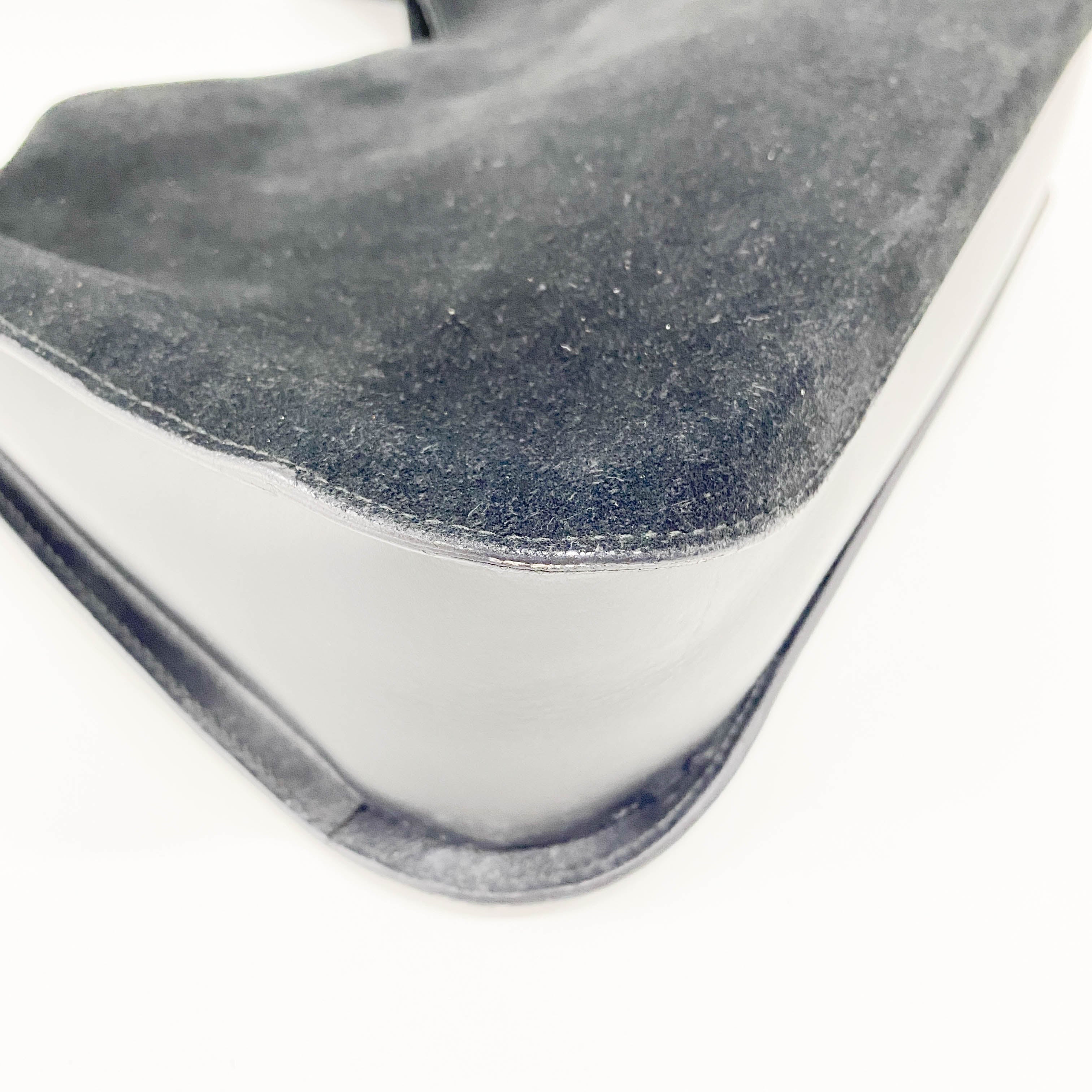 Black Suede Shoulder Bag