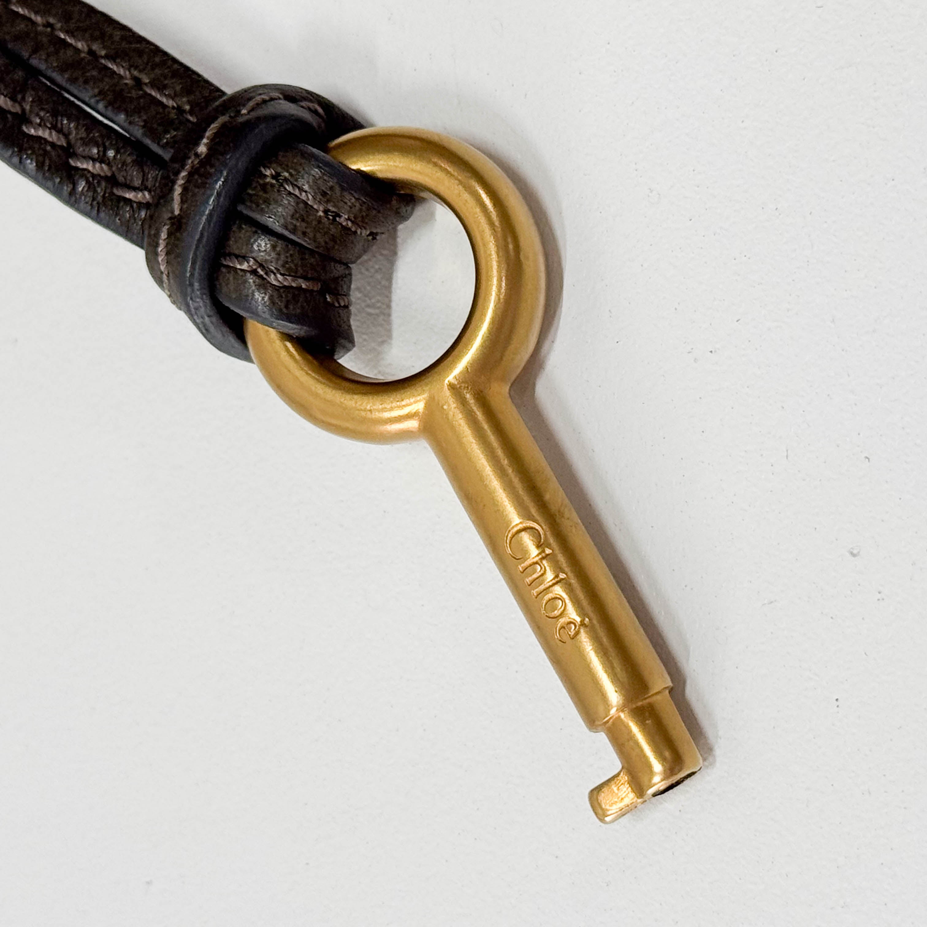 Paddington Khaki Leather Shoulder Bag