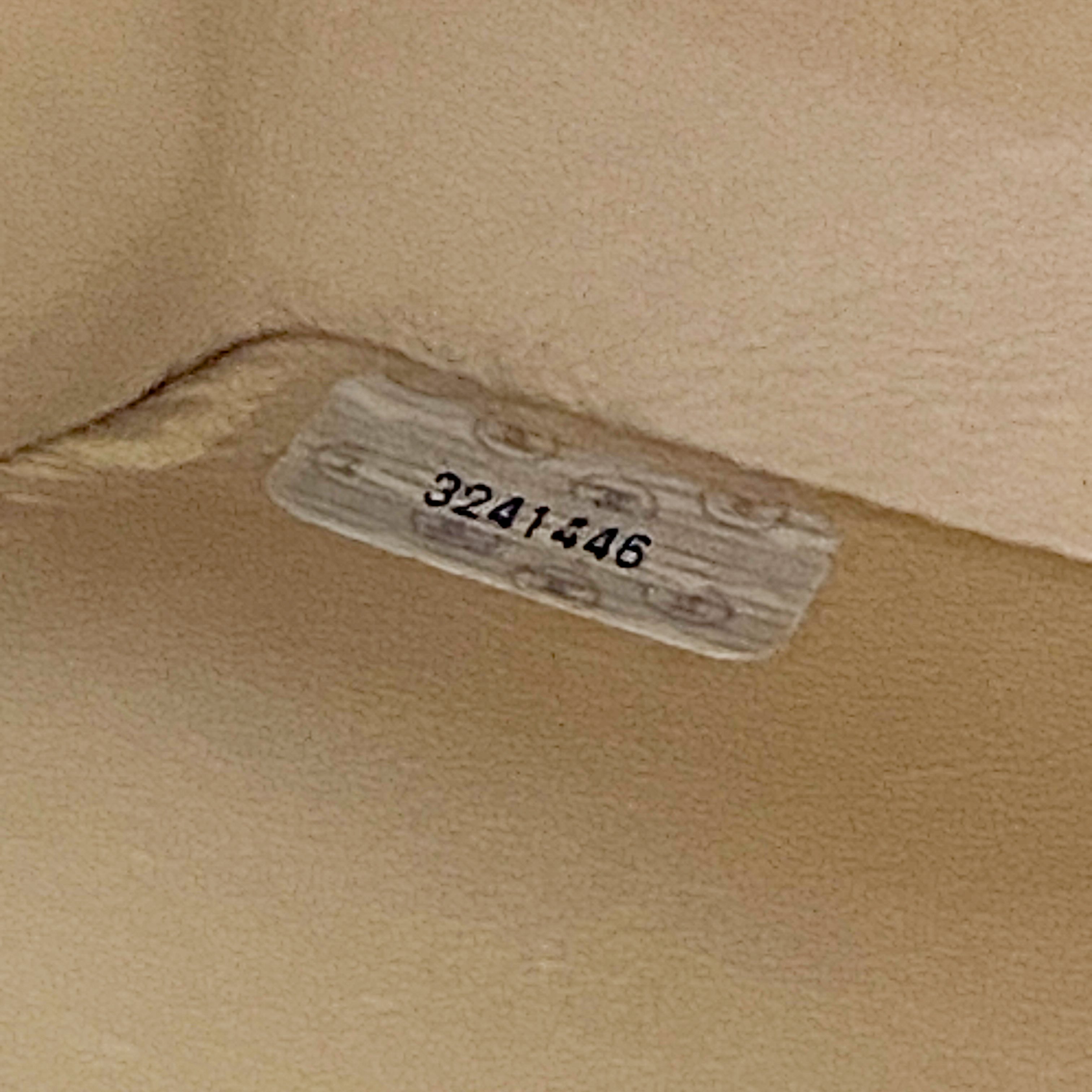 Beige Lambskin Diana Shoulder Bag