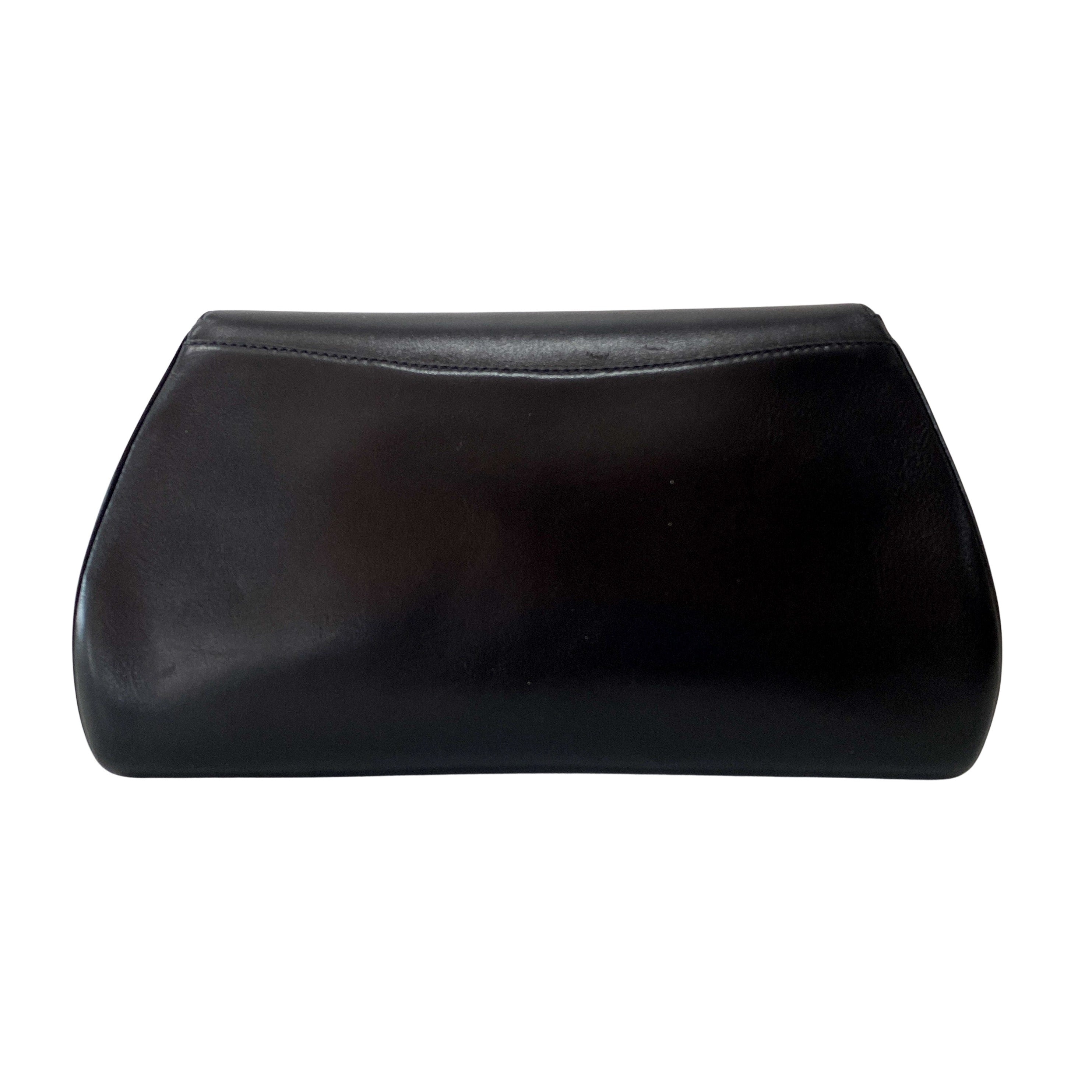 Black Panthere Clutch with Emerald Lining