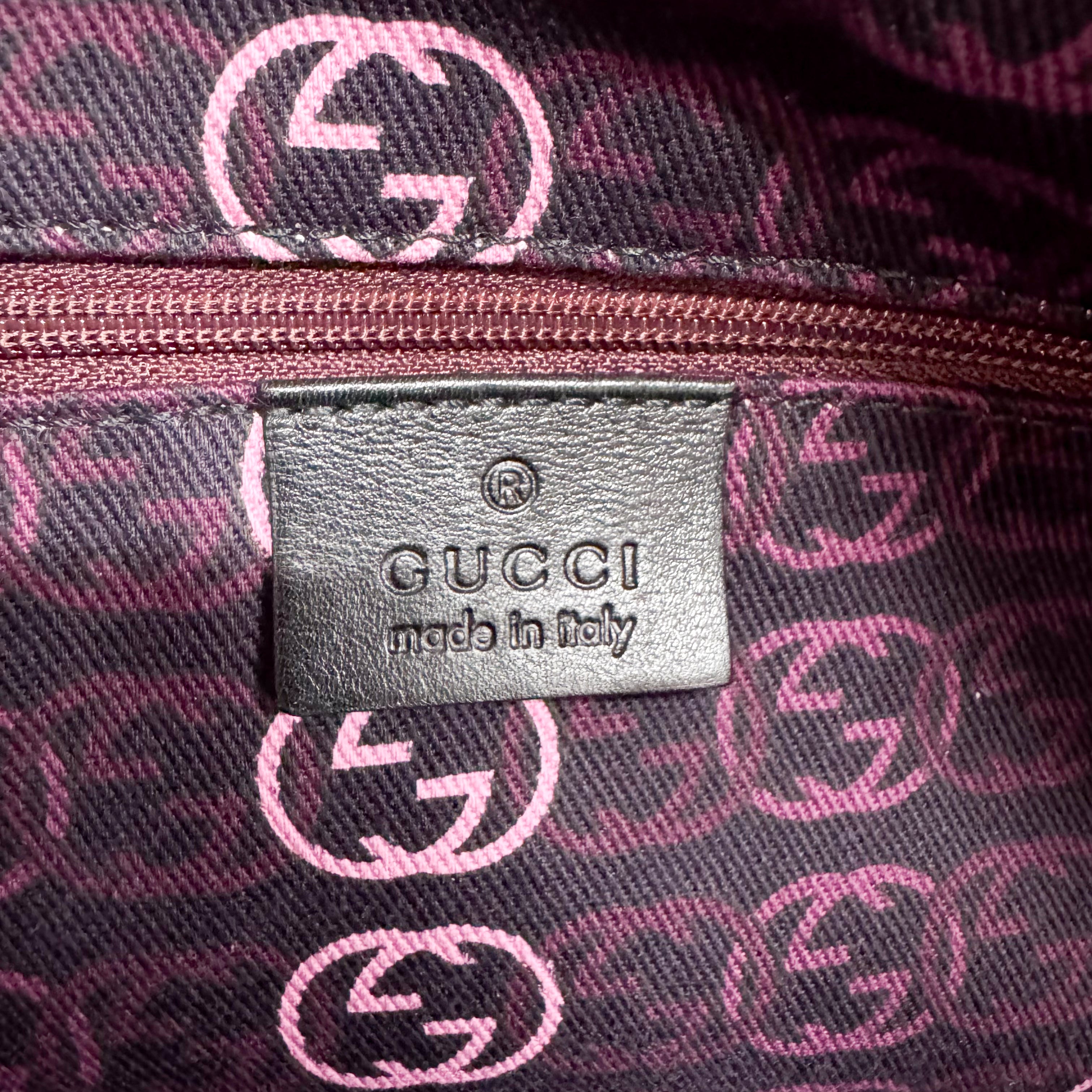 Black Croc Embossed Leather Shoulder Bag