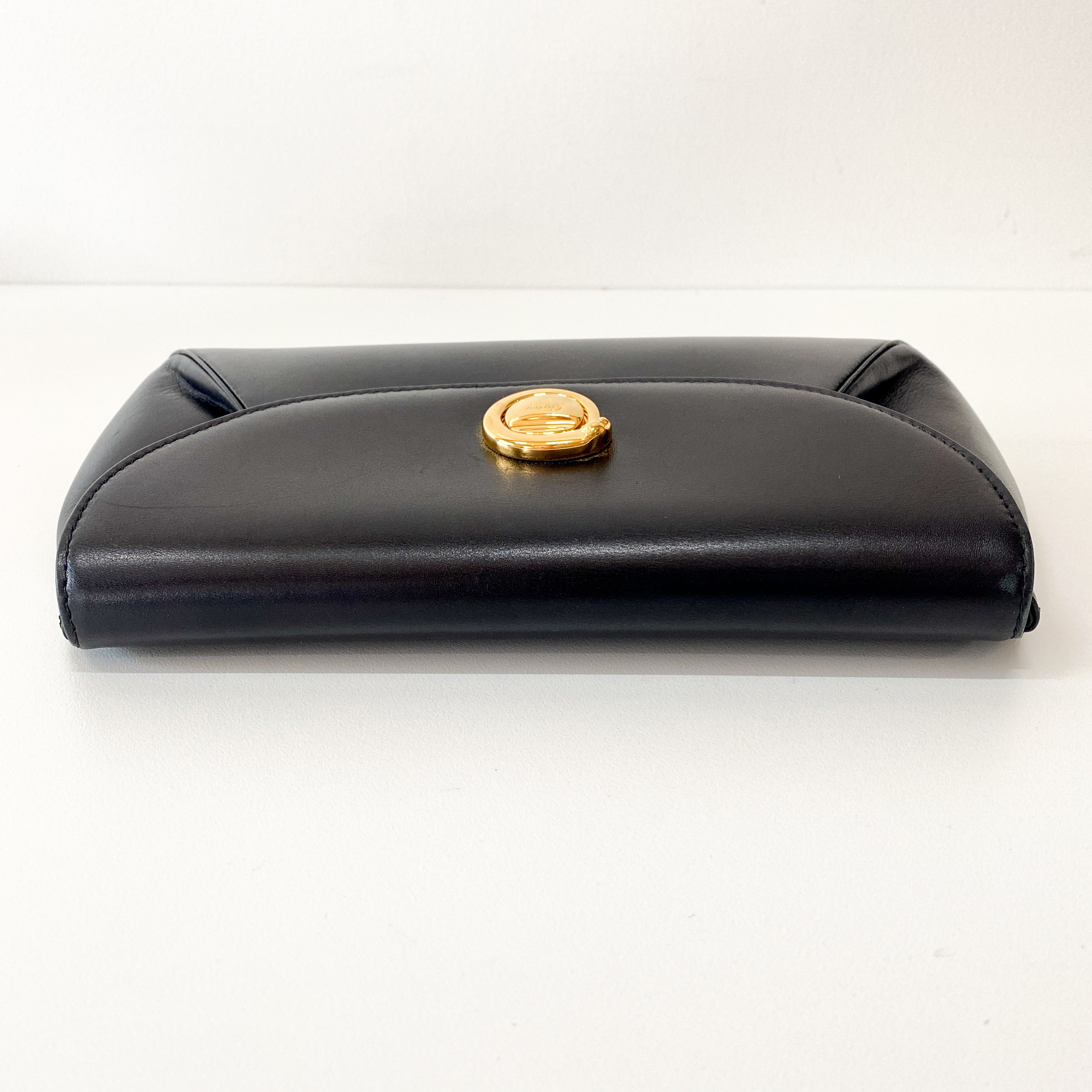 Black Panthere Clutch with Emerald Lining
