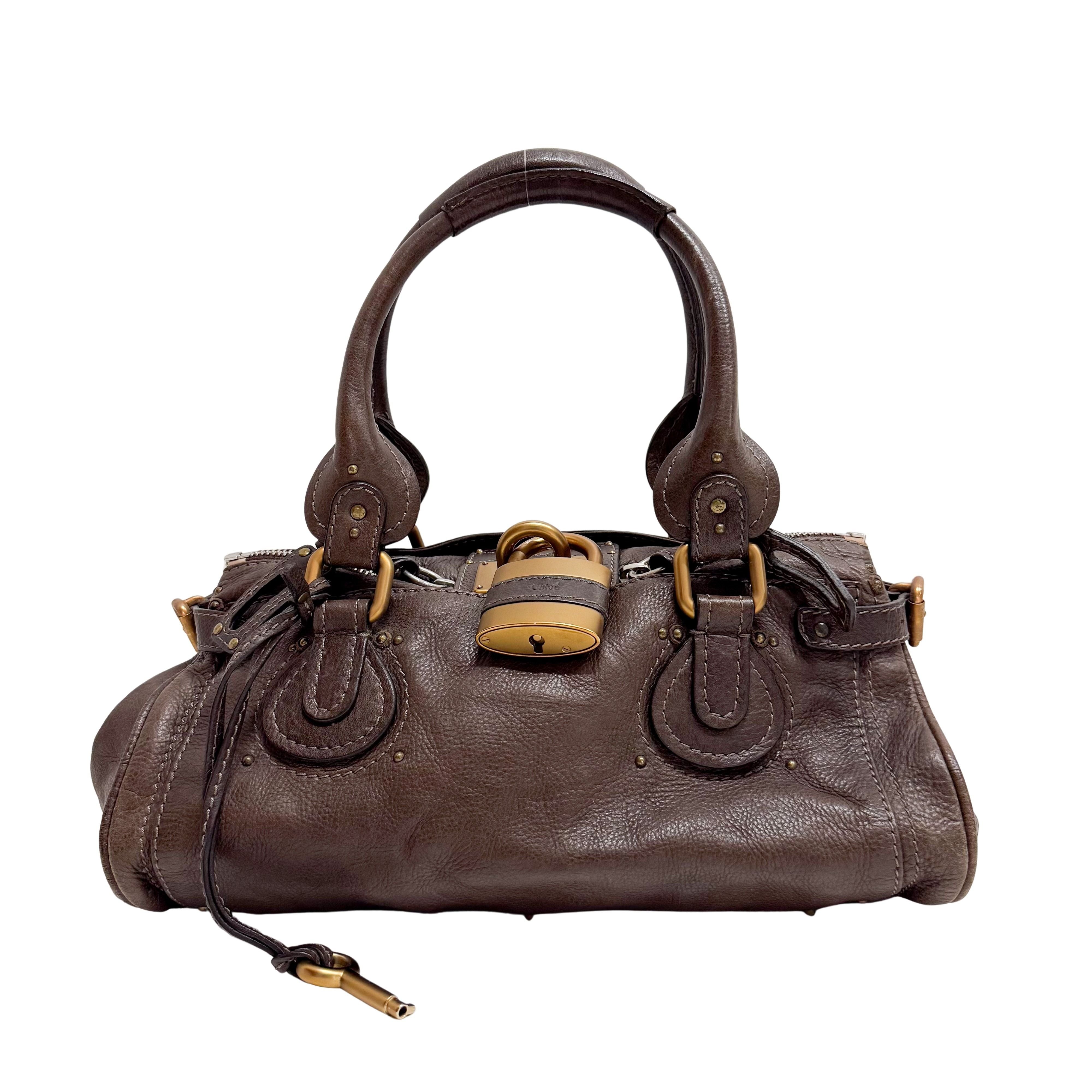 Paddington Pink Leather Shoulder Bag