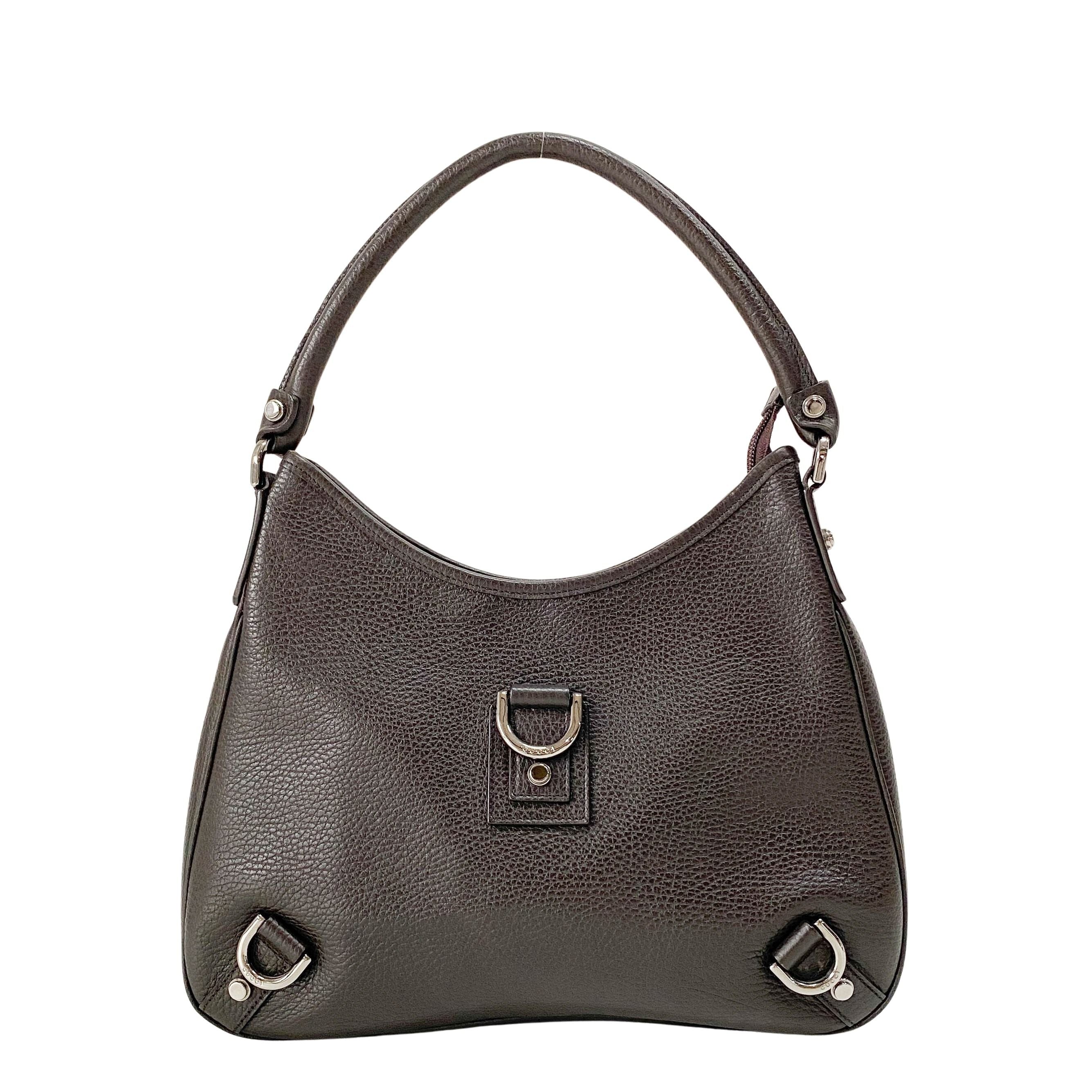 Black Leather Shoulder Bag