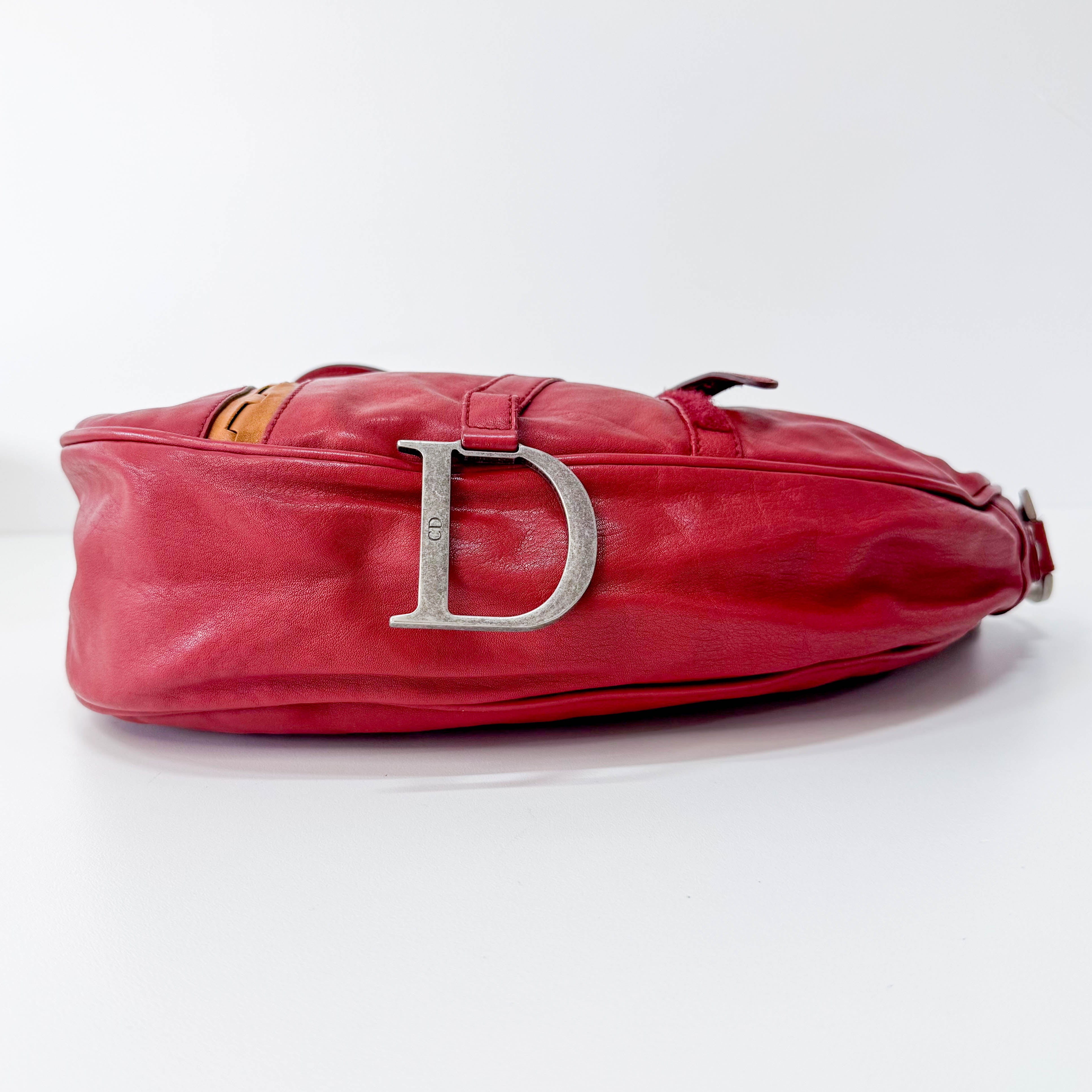 Gaucho Saddle Red Leather Bag