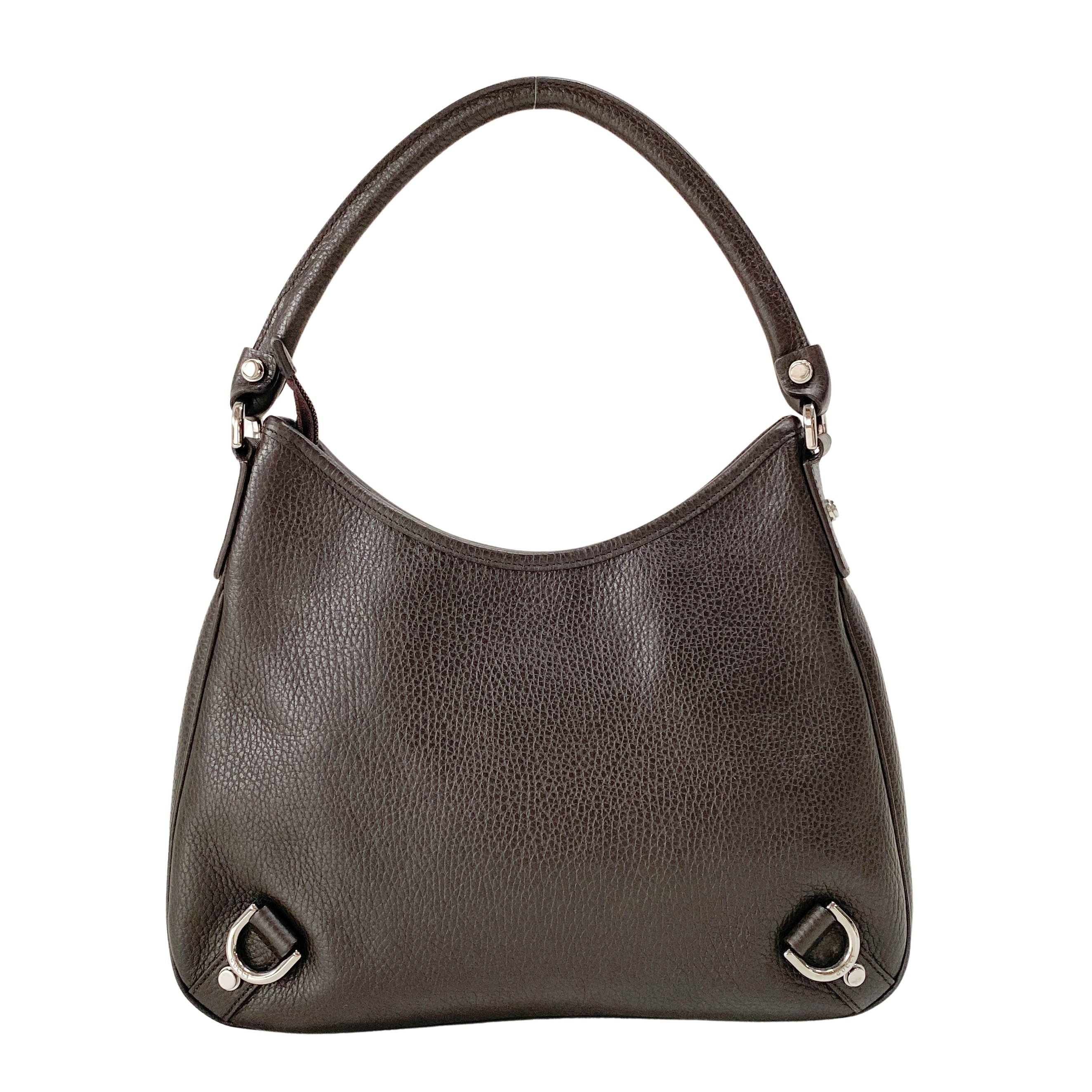 Black Leather Shoulder Bag