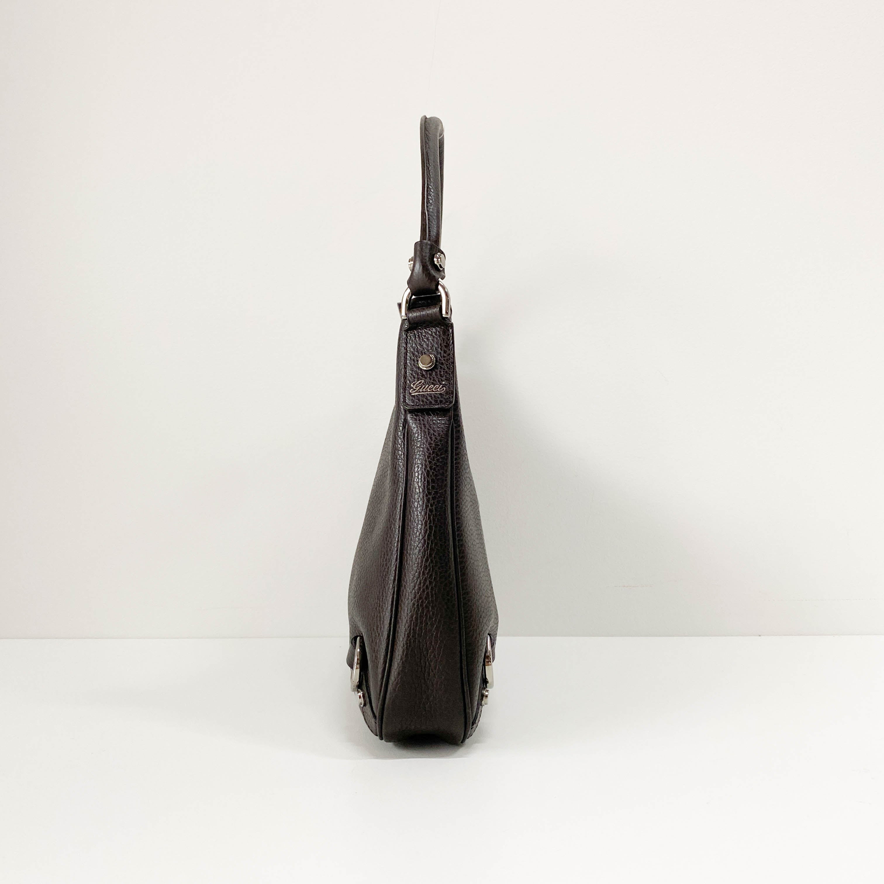 Black Leather Shoulder Bag