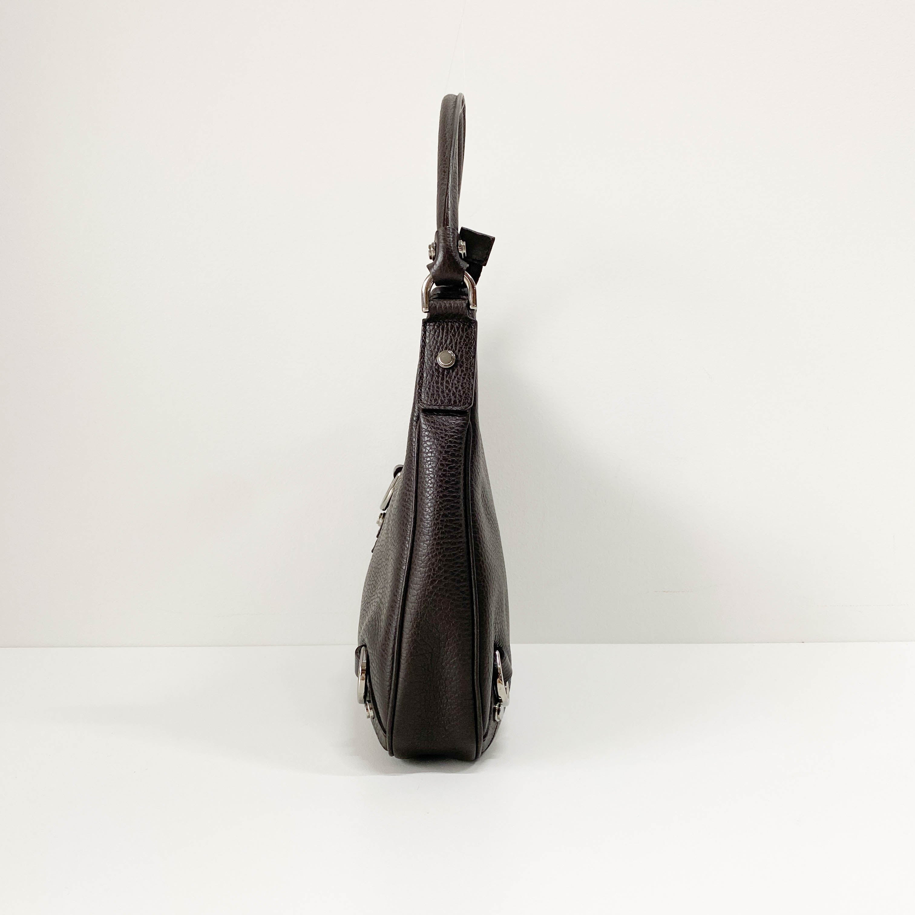 Black Leather Shoulder Bag