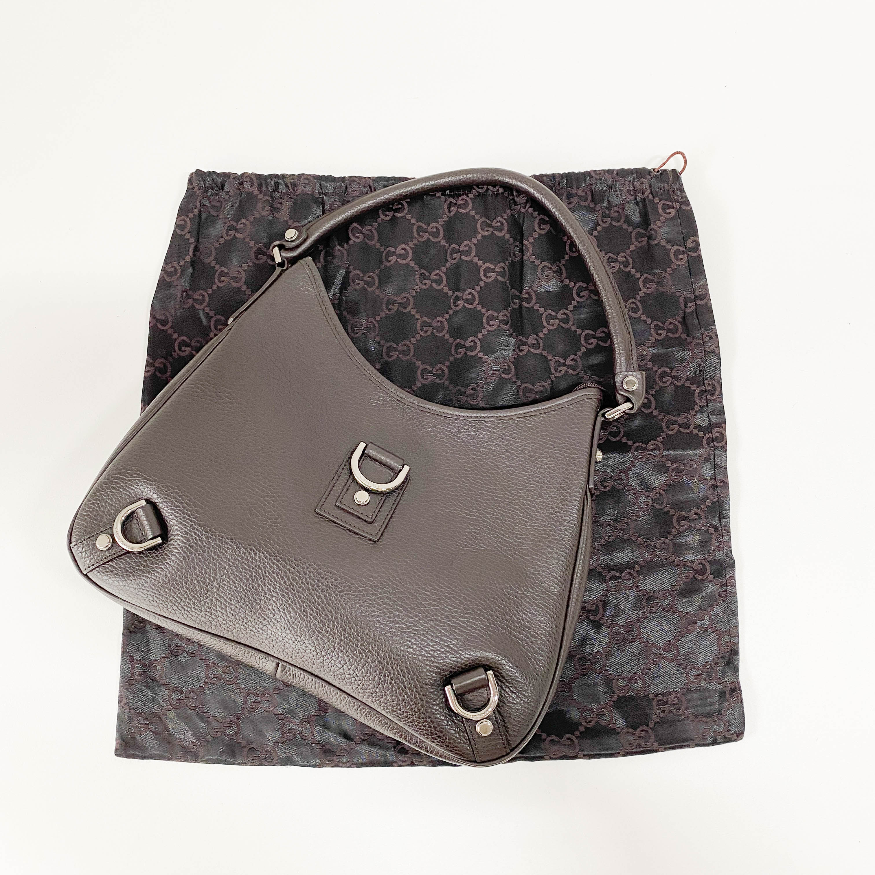 Black Leather Shoulder Bag