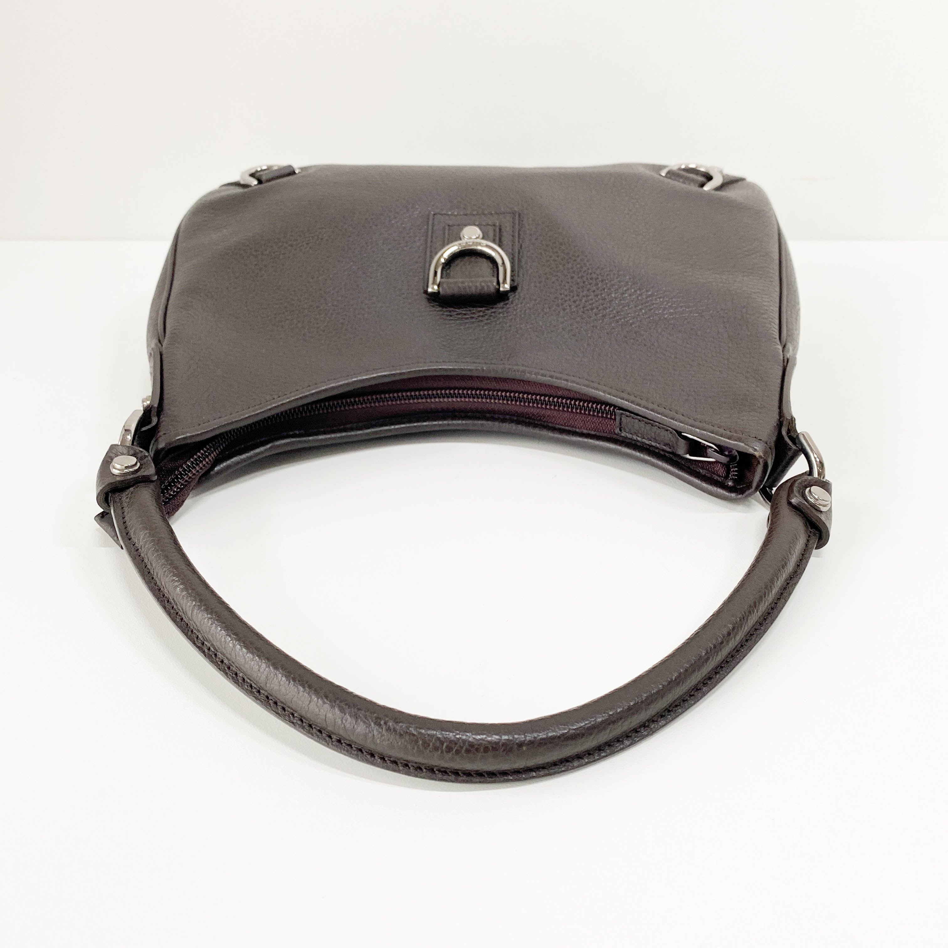 Black Leather Shoulder Bag
