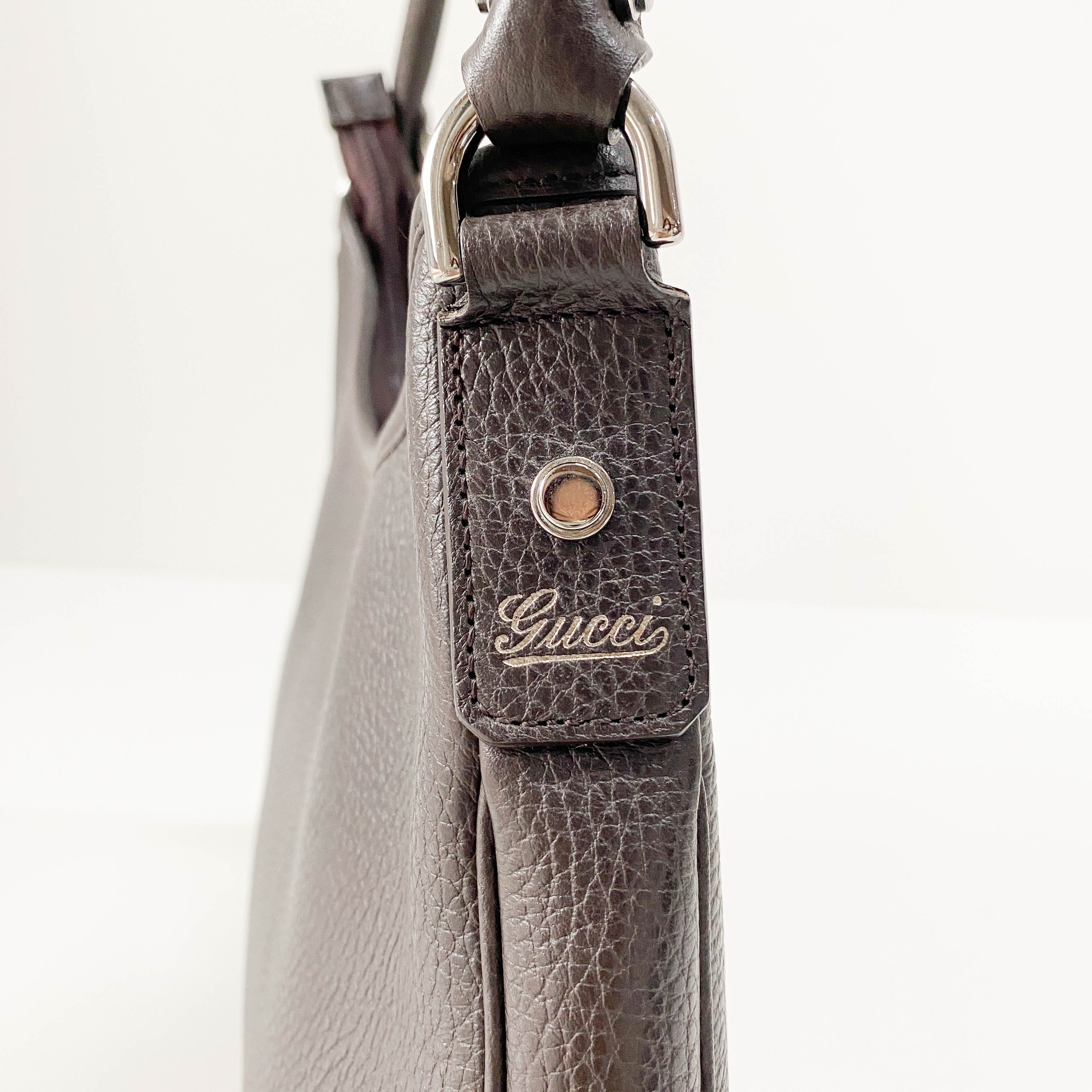 Black Leather Shoulder Bag