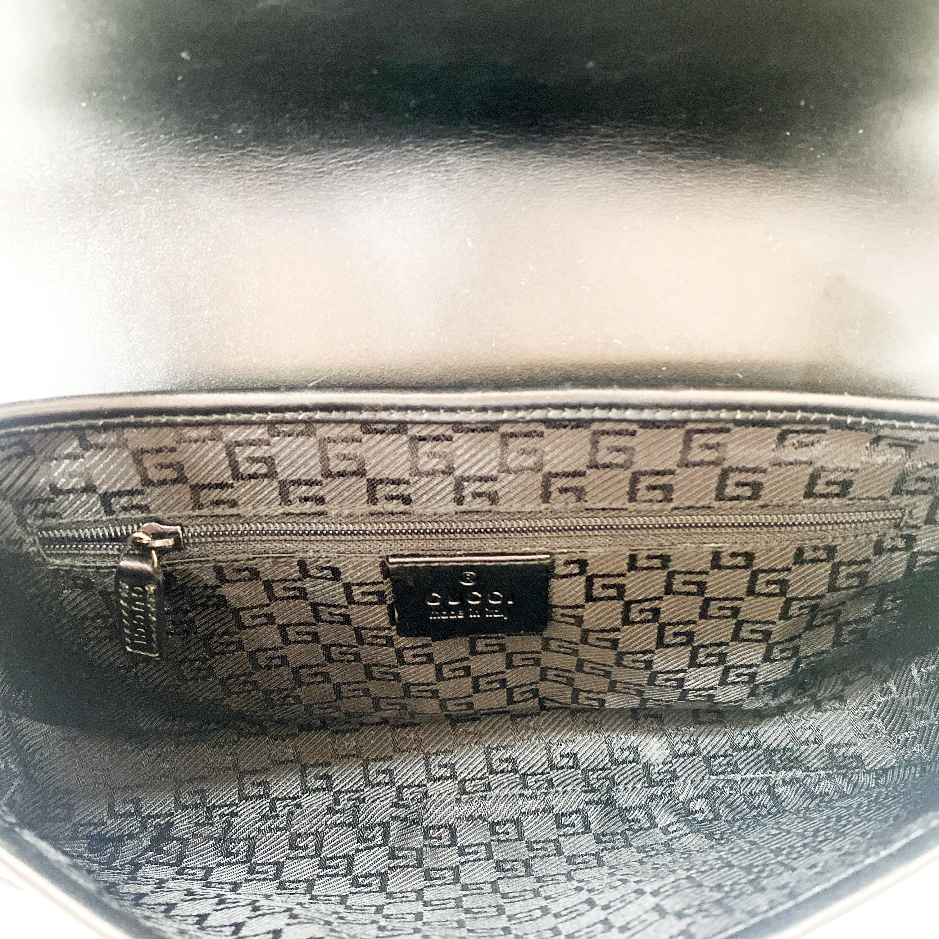 Black Calfskin Leather Jackie