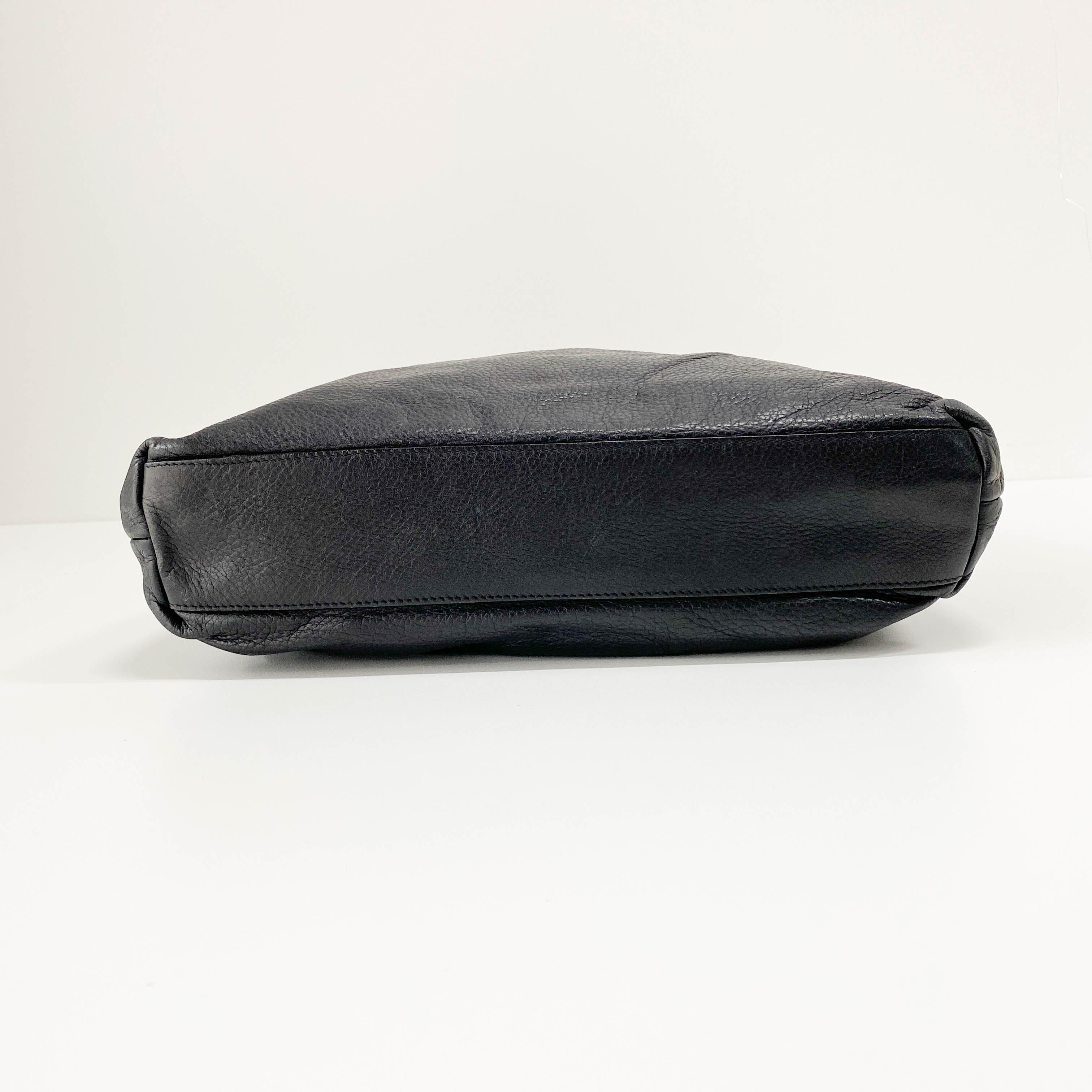 Black Leather Shoulder Bag