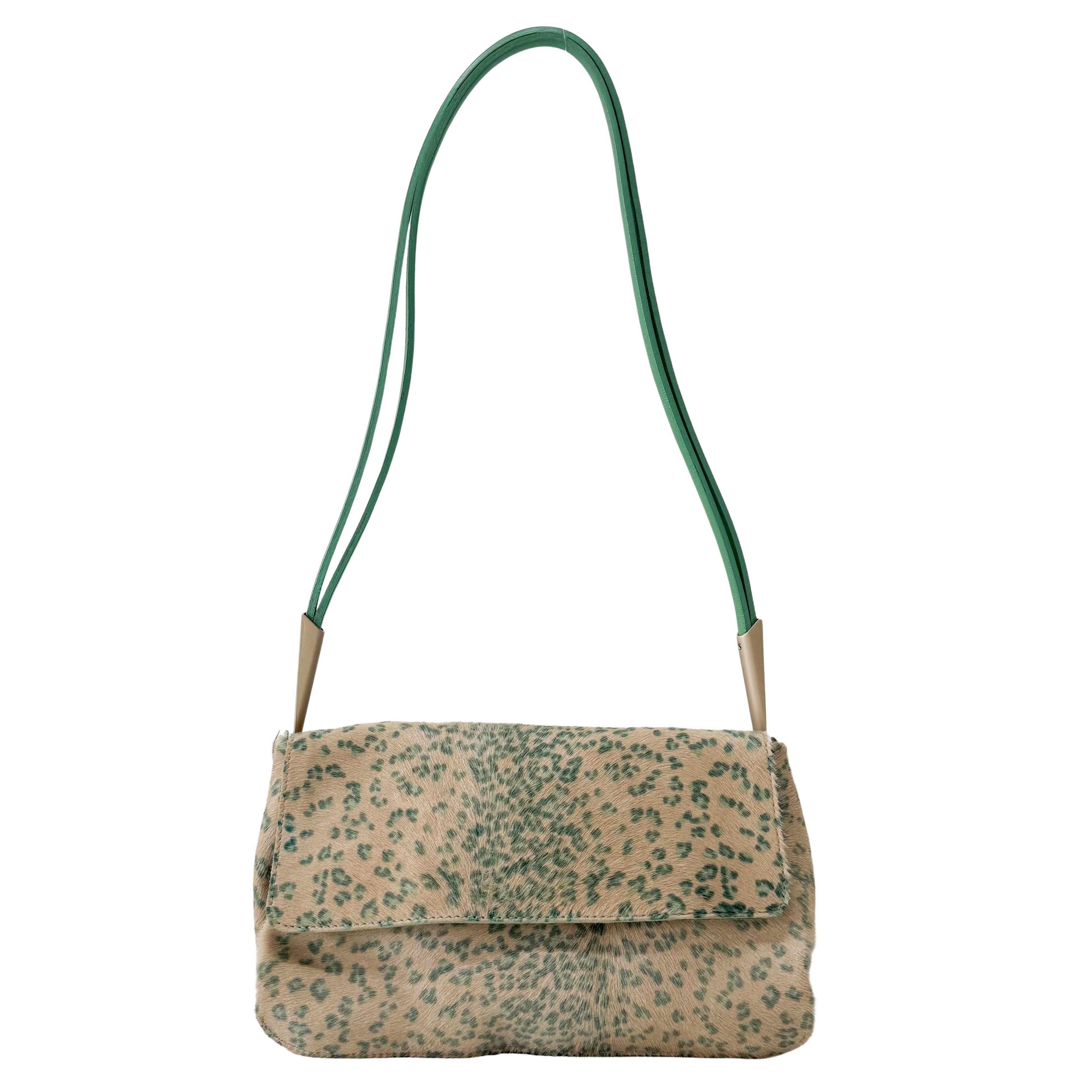 Neutral Pony Hair Shoulder Bag